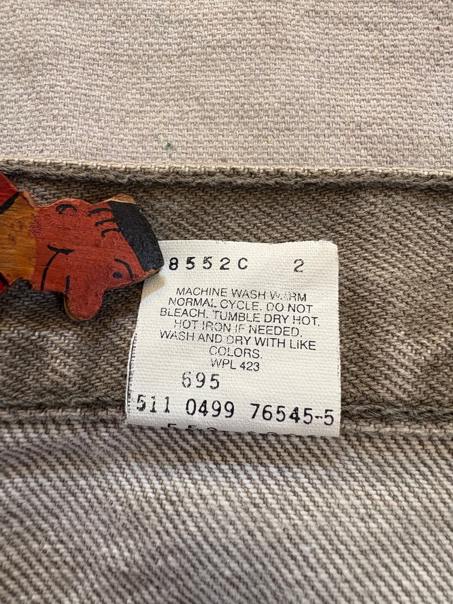 Vintage 90s Gray Green Levi’s 550 Jeans 32x30