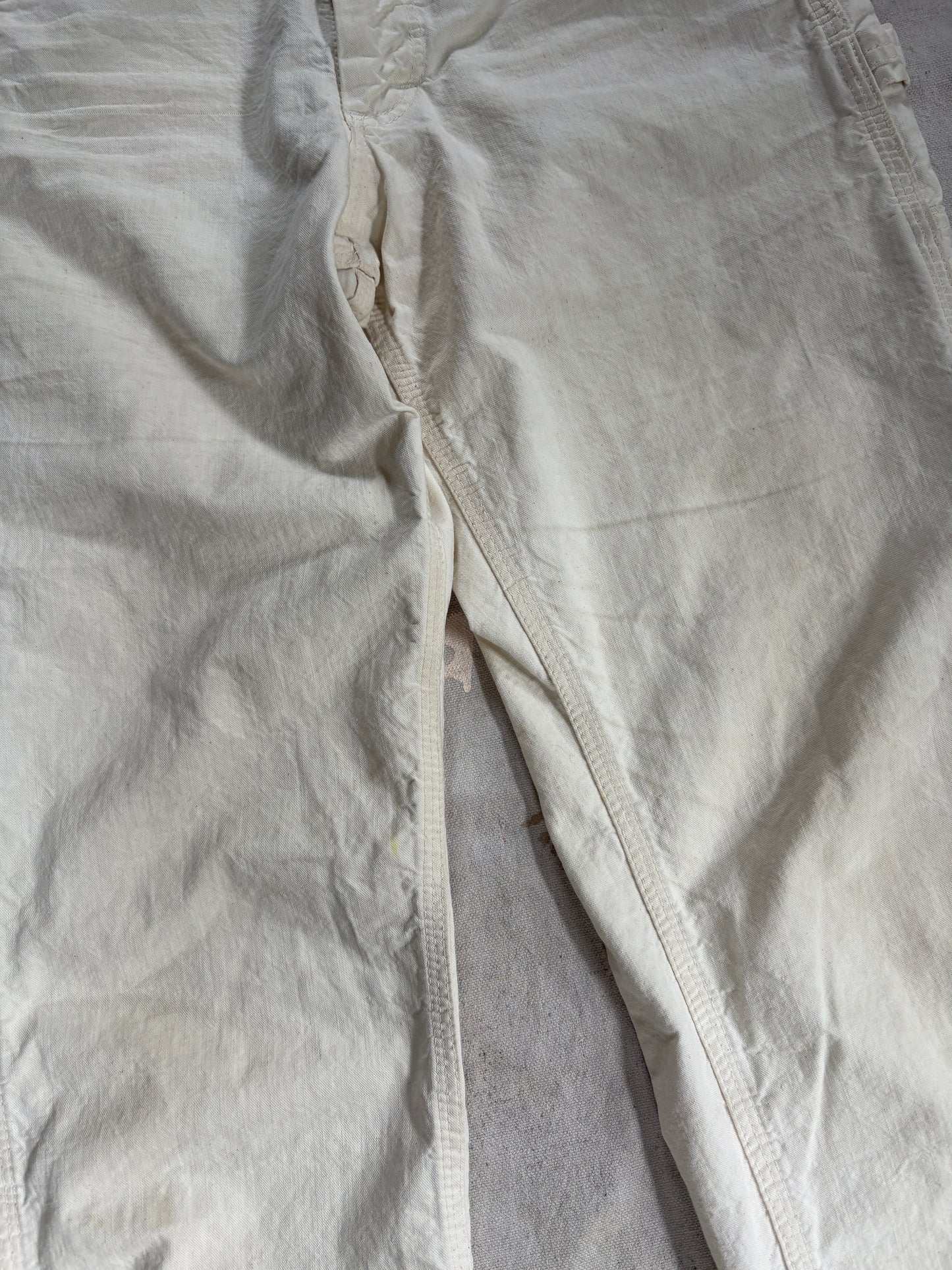 Vintage 70s Ecru Lee Painter Pants