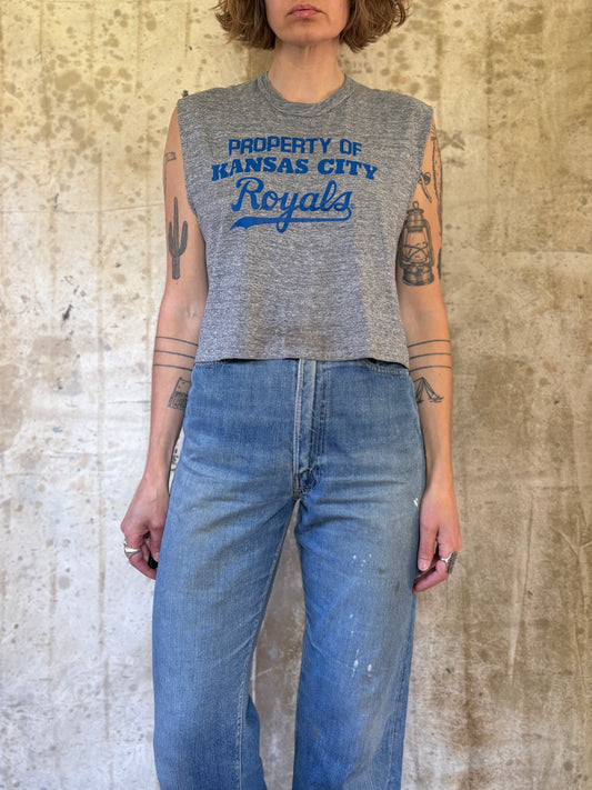 Vintage 70s Kansas City Royals Cut Off Tee