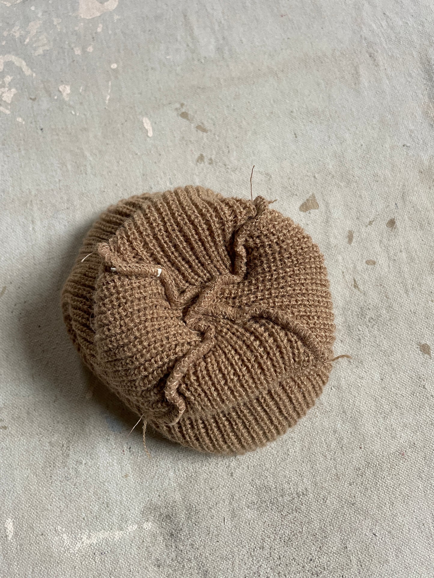 90s Tan Knit Beanie