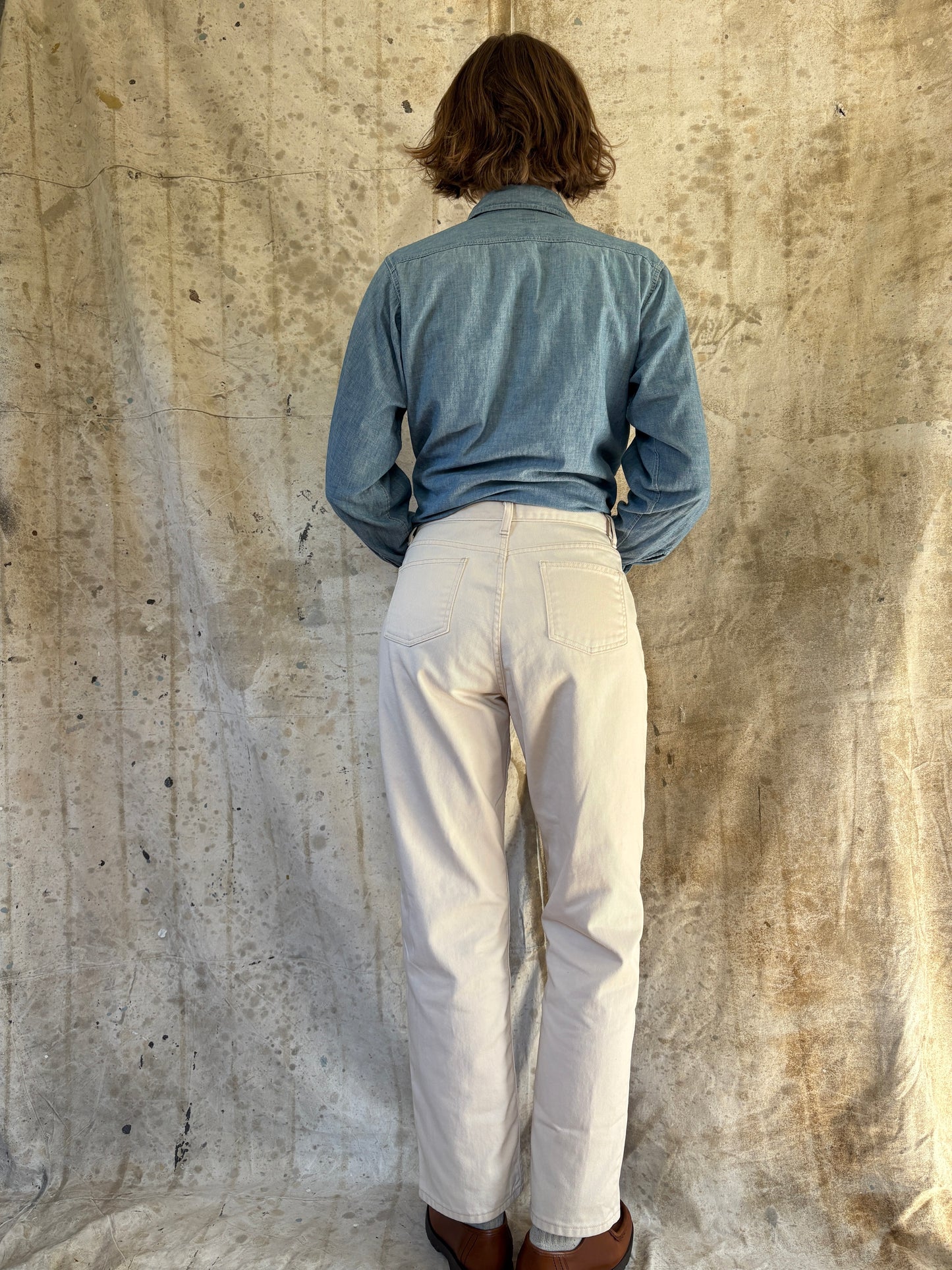 Vintage 90s LL Bean Ecru Jeans 30x30