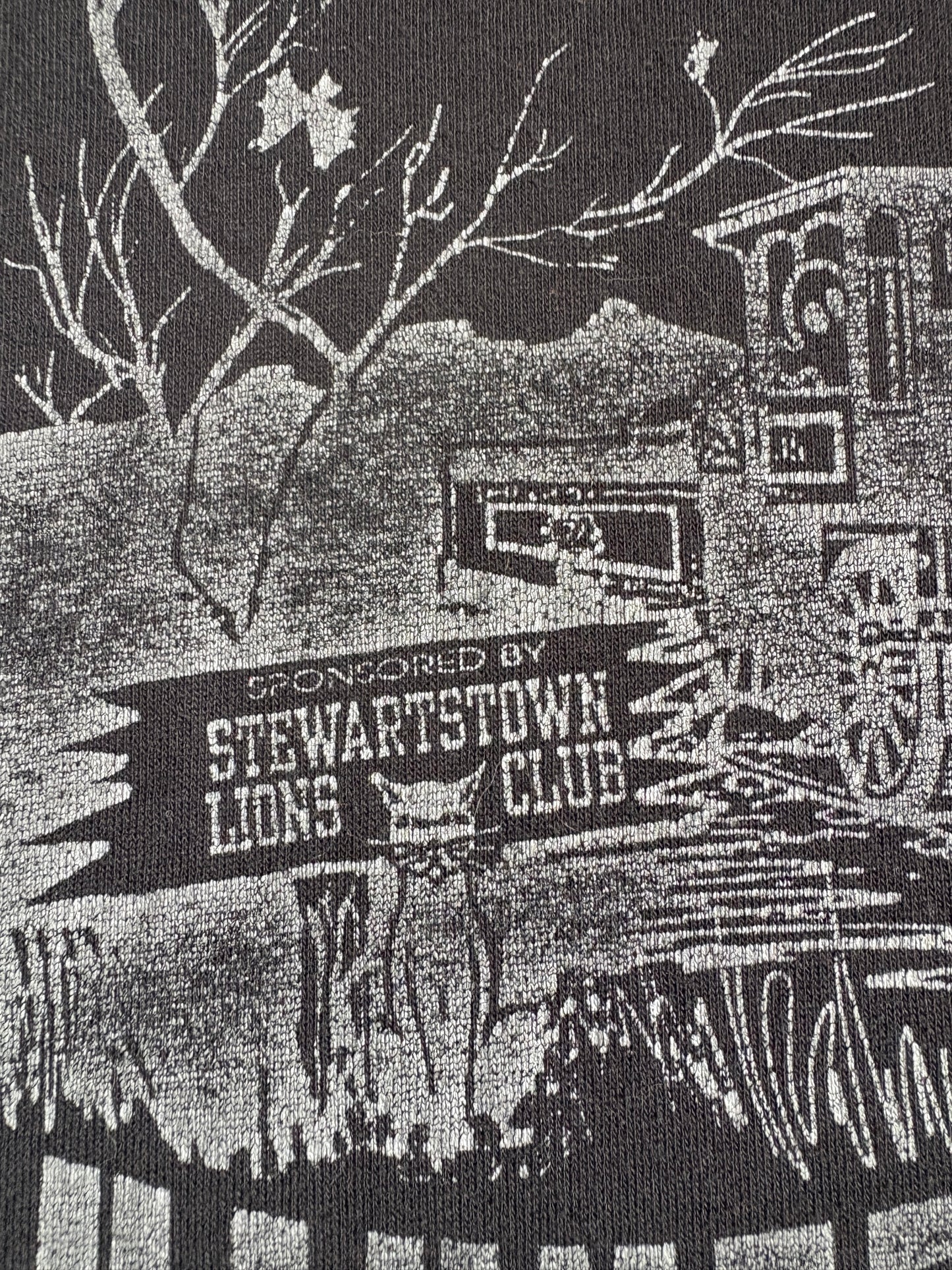 Vintage 80s Stewartstown Haunted Train Tee
