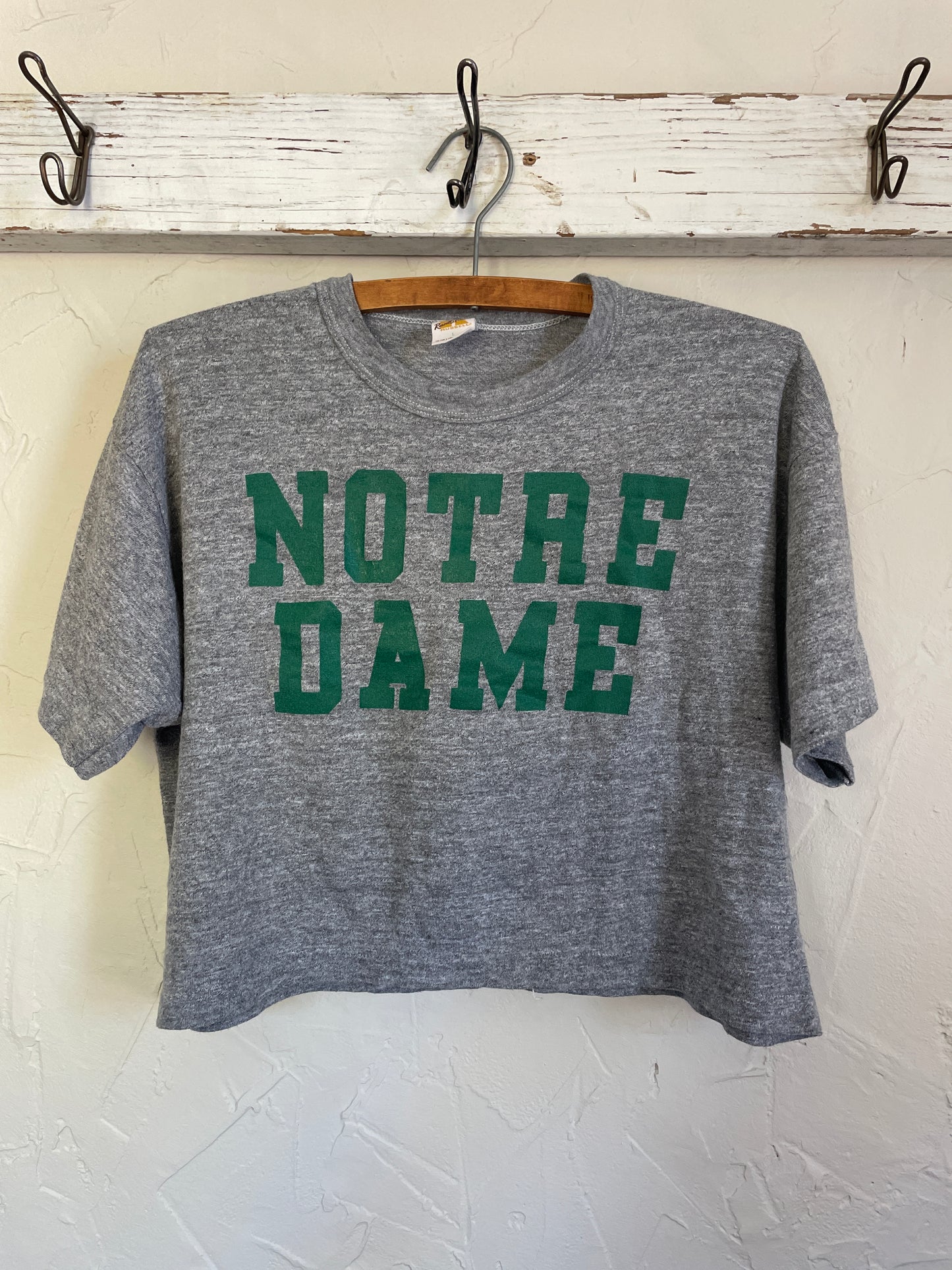 70s Notre Dame Cropped Tee