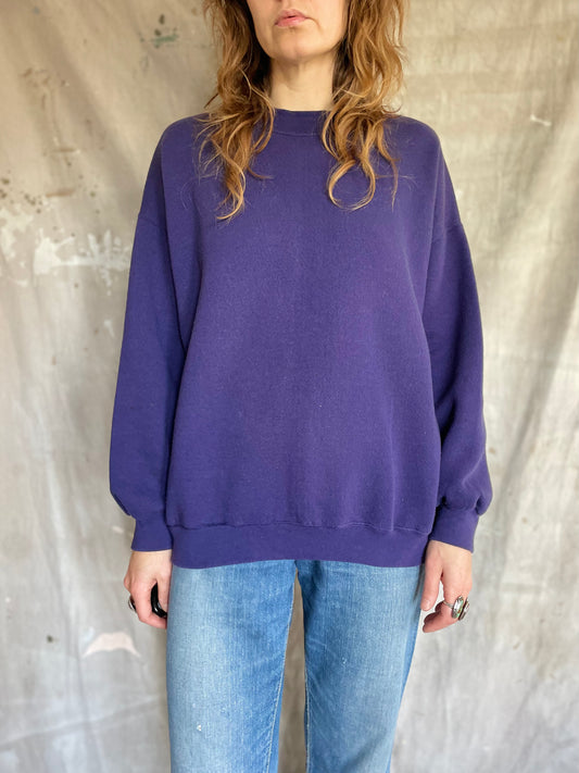 90s Purple Blank Sweatshirt