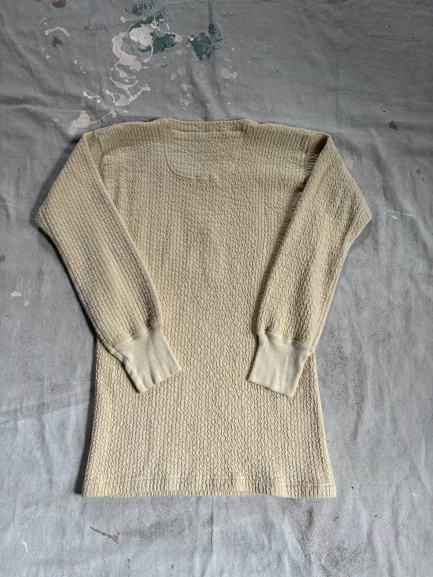 60s Ecru Henley Shirt