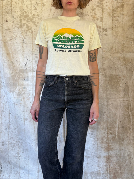 Vintage 80s Adam’s County Colorado Special Olympics Tee