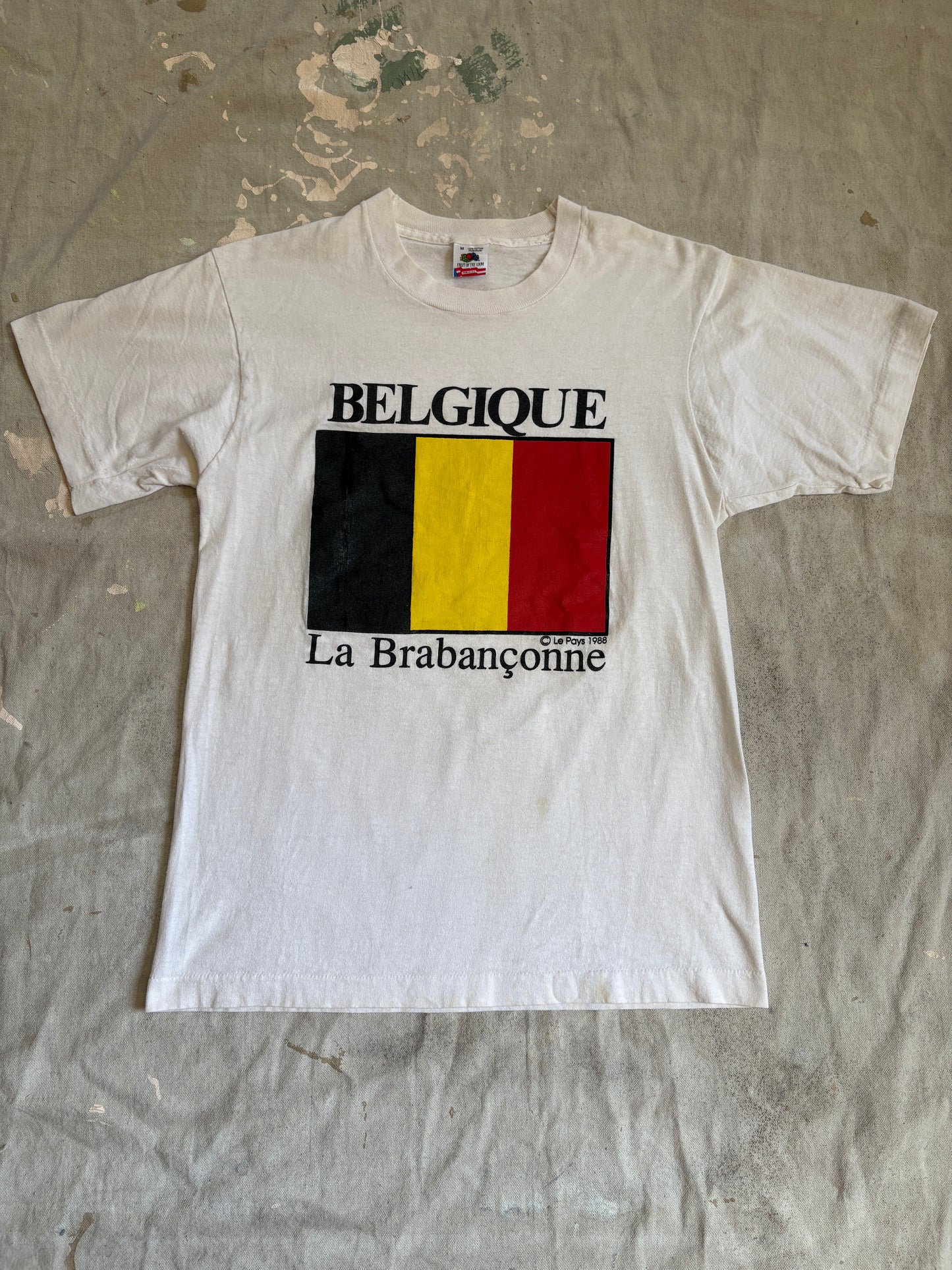 80s Belgique La Brabanconne, Belgium National Anthem Tee