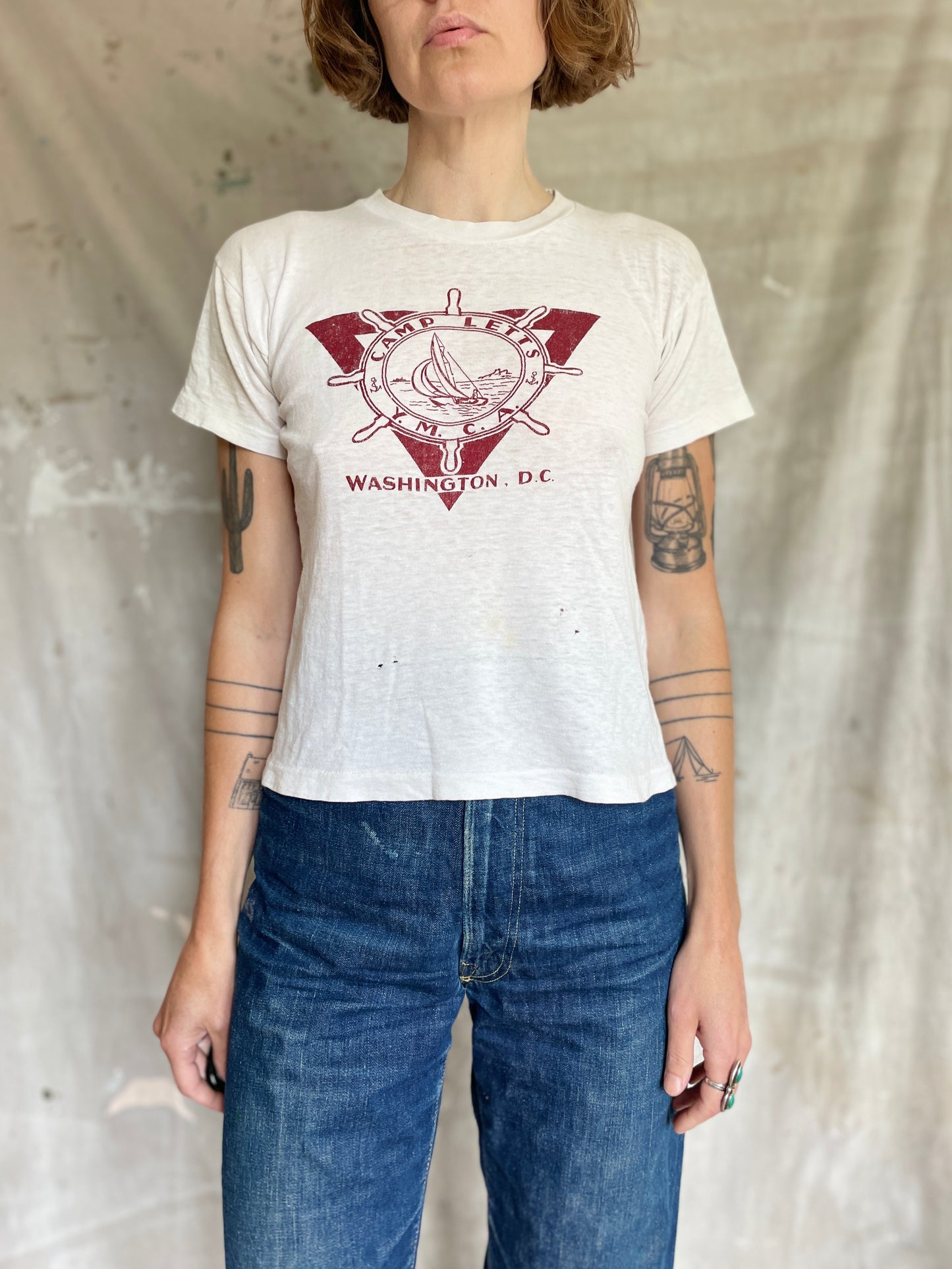 50s Running Man Camp Letts Tee