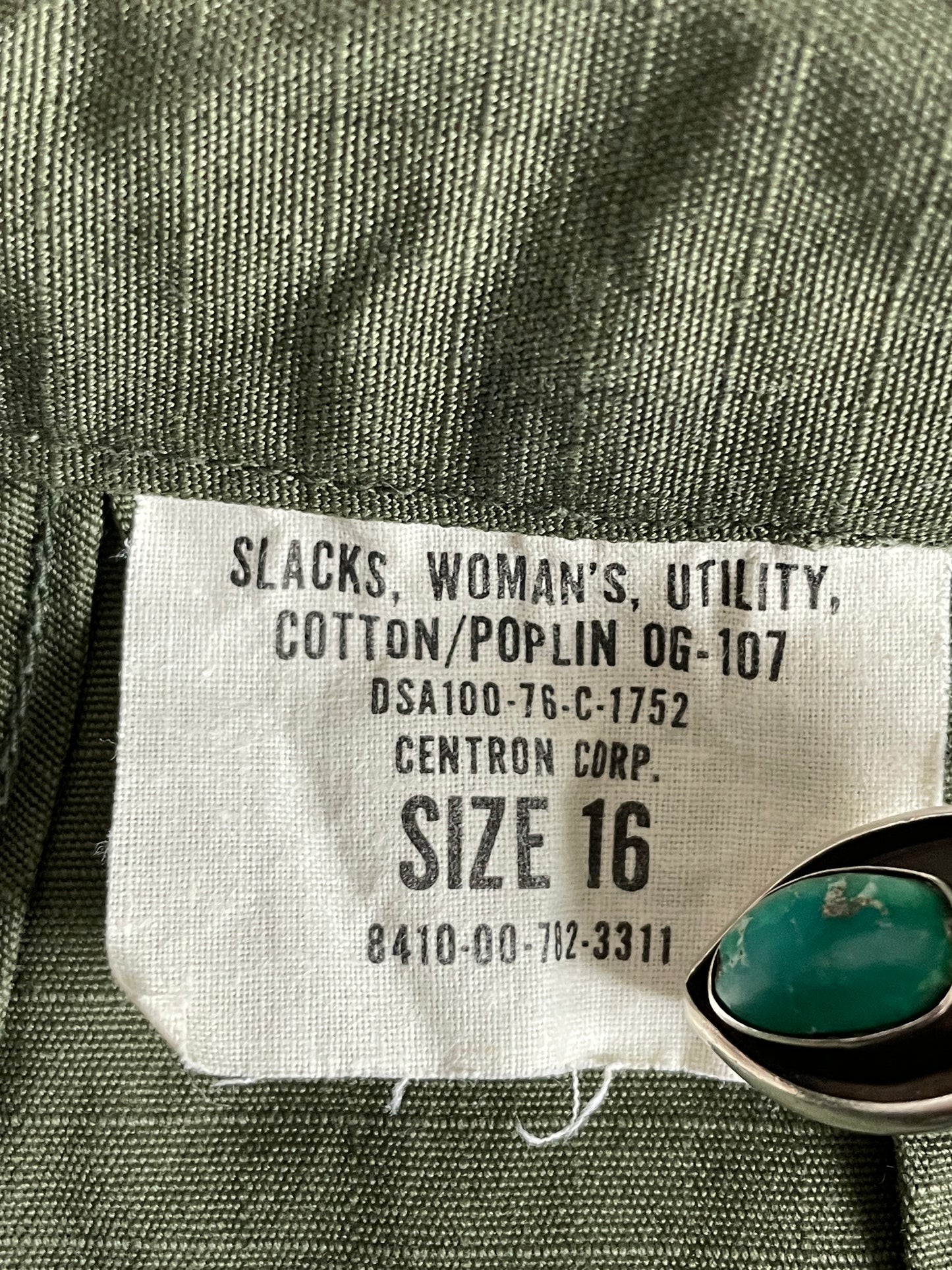 70s OG-107 Poplin Utility Slacks