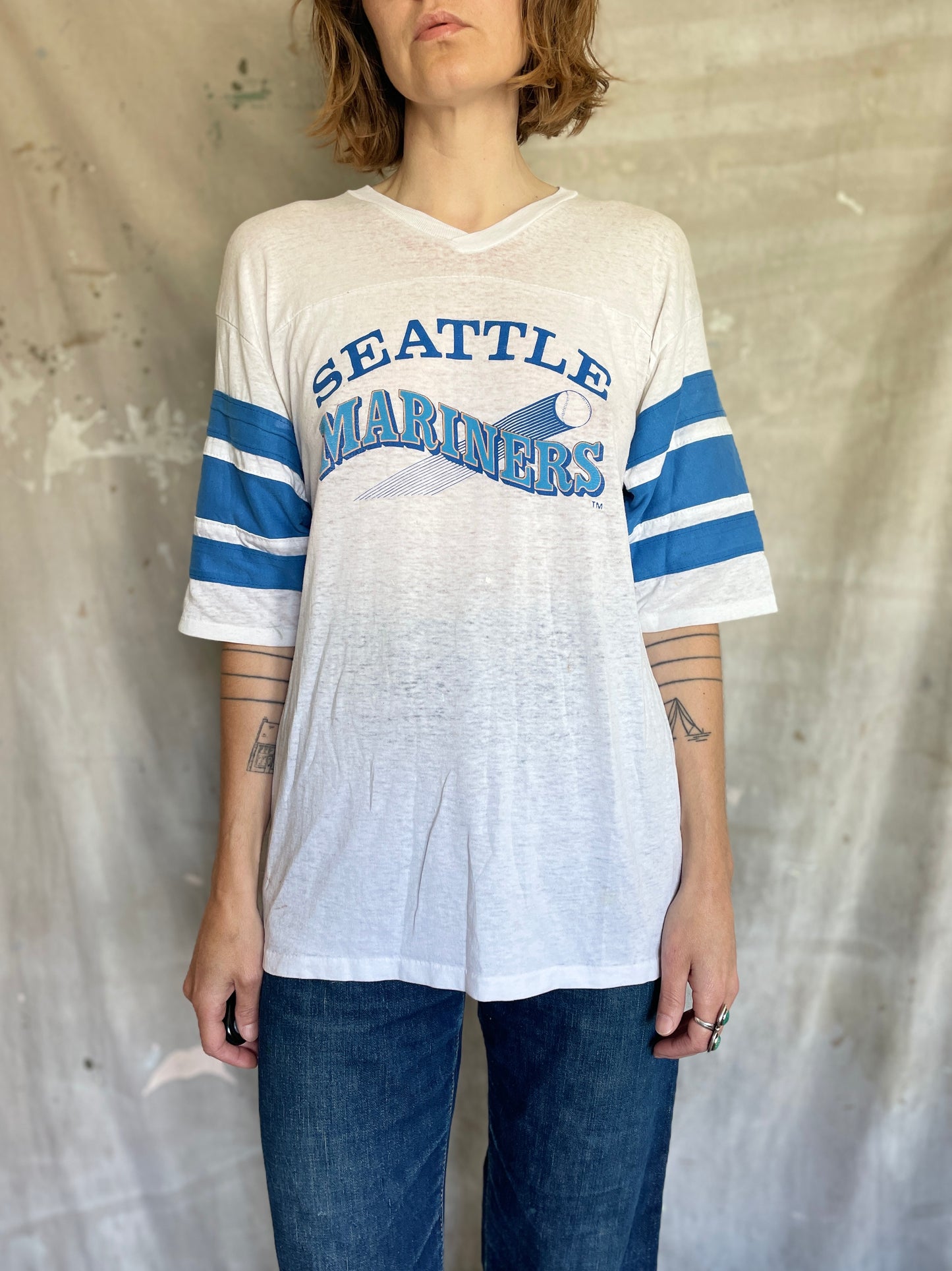 80s Seattle Mariners Baseball Tee