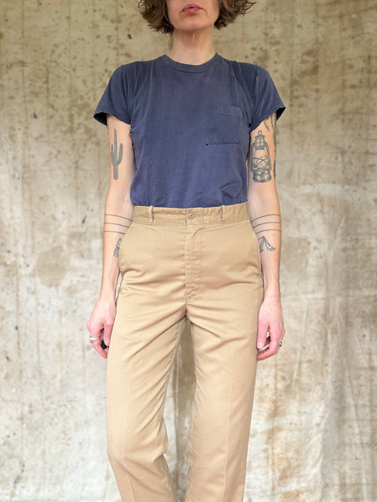 60s/70s Thrashed Blank Blue Pocket Tee