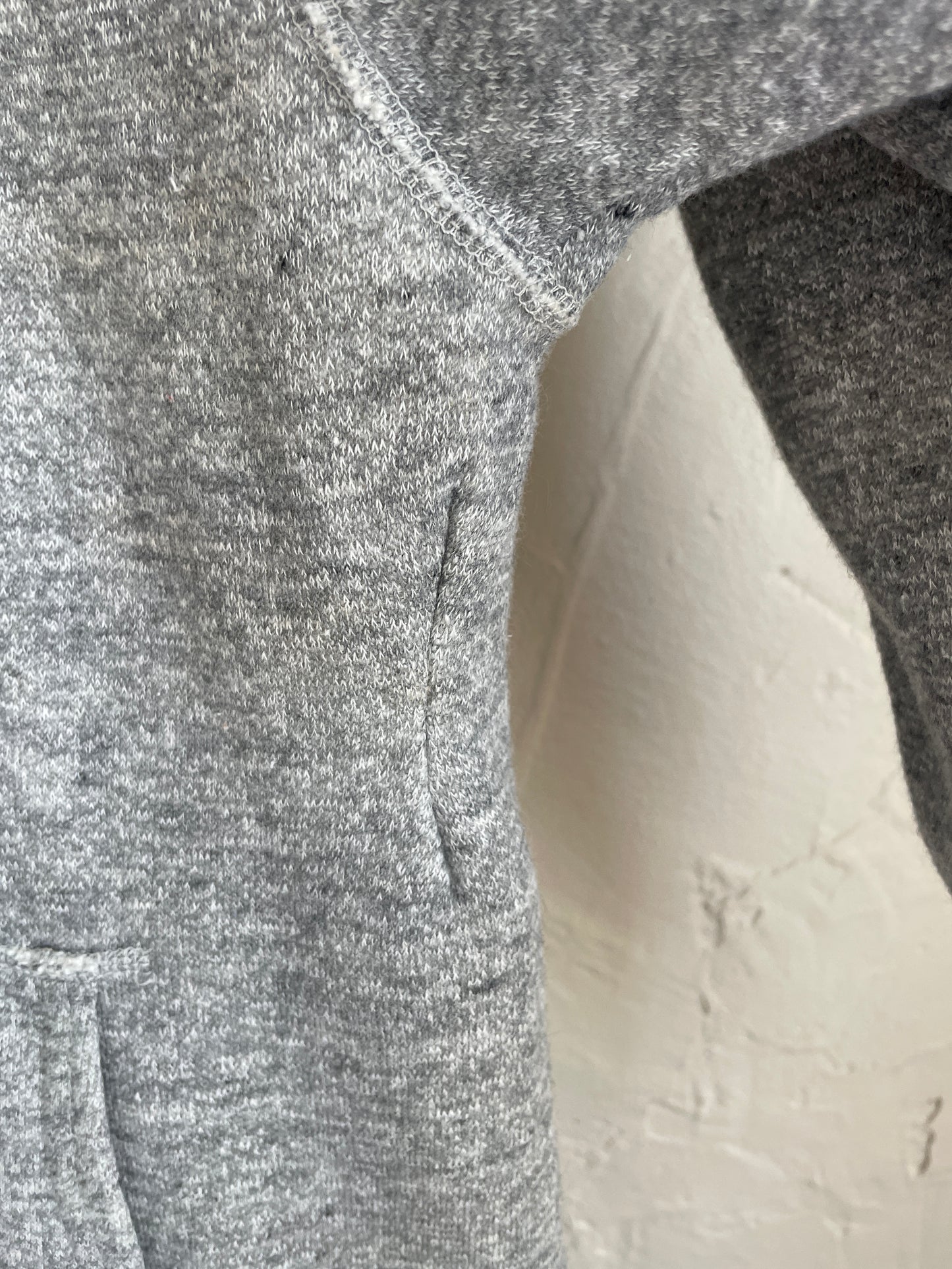 80s Blank Grey Hoodie Sweatshirt