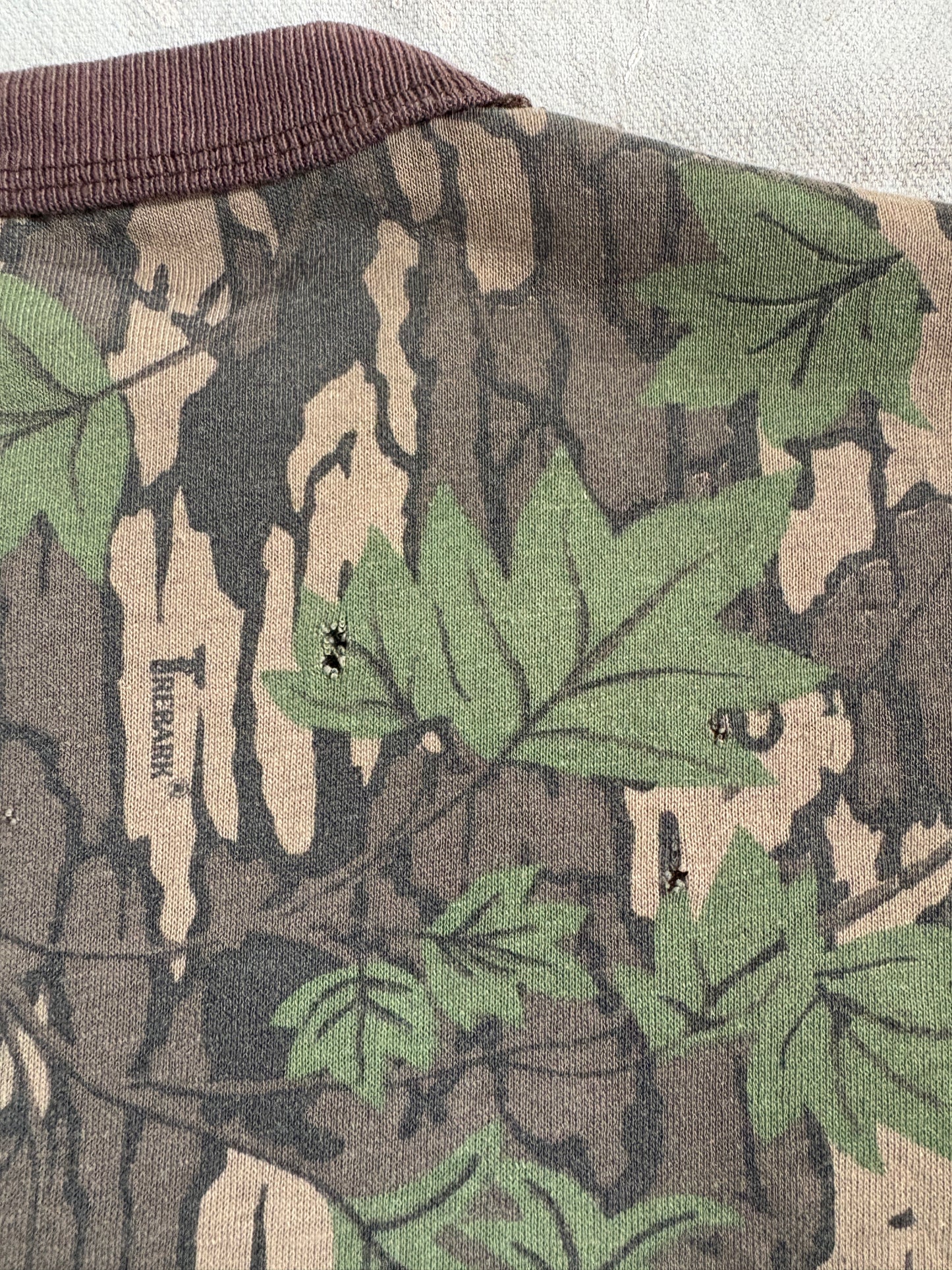 Vintage 80s/90s Trebark Camo Long Sleeve Pocket Tee