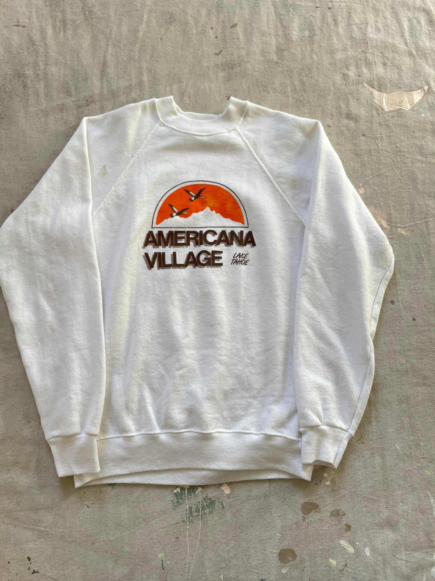 80s Lake Tahoe Americana Village Sweatshirt