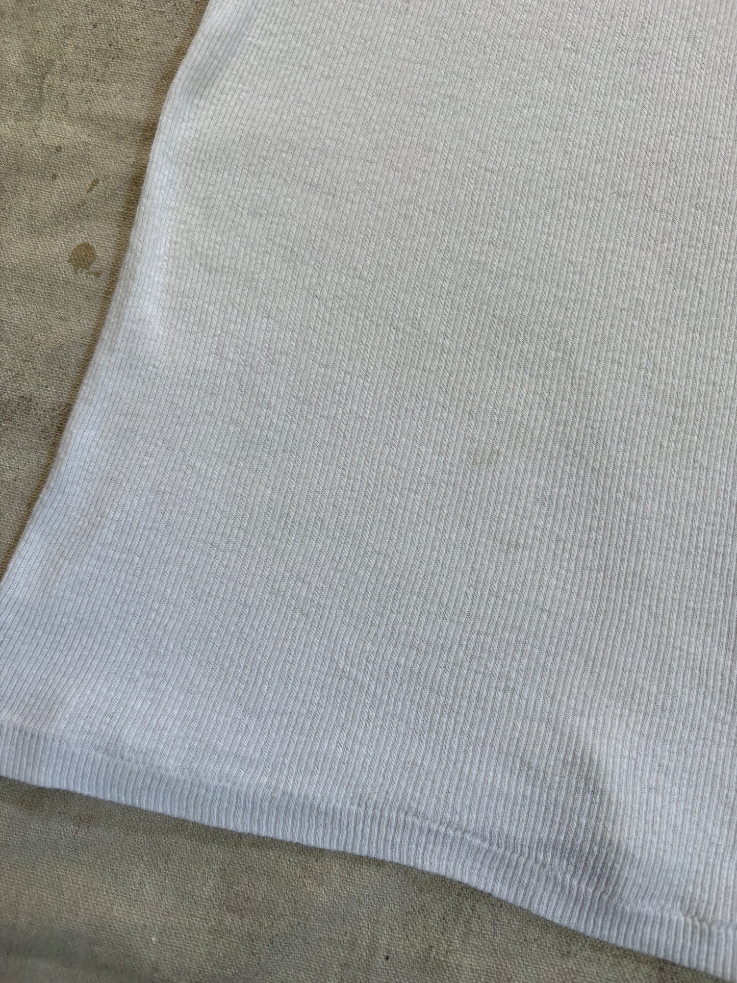 Vintage 80s Hanes Blank White Tank Top