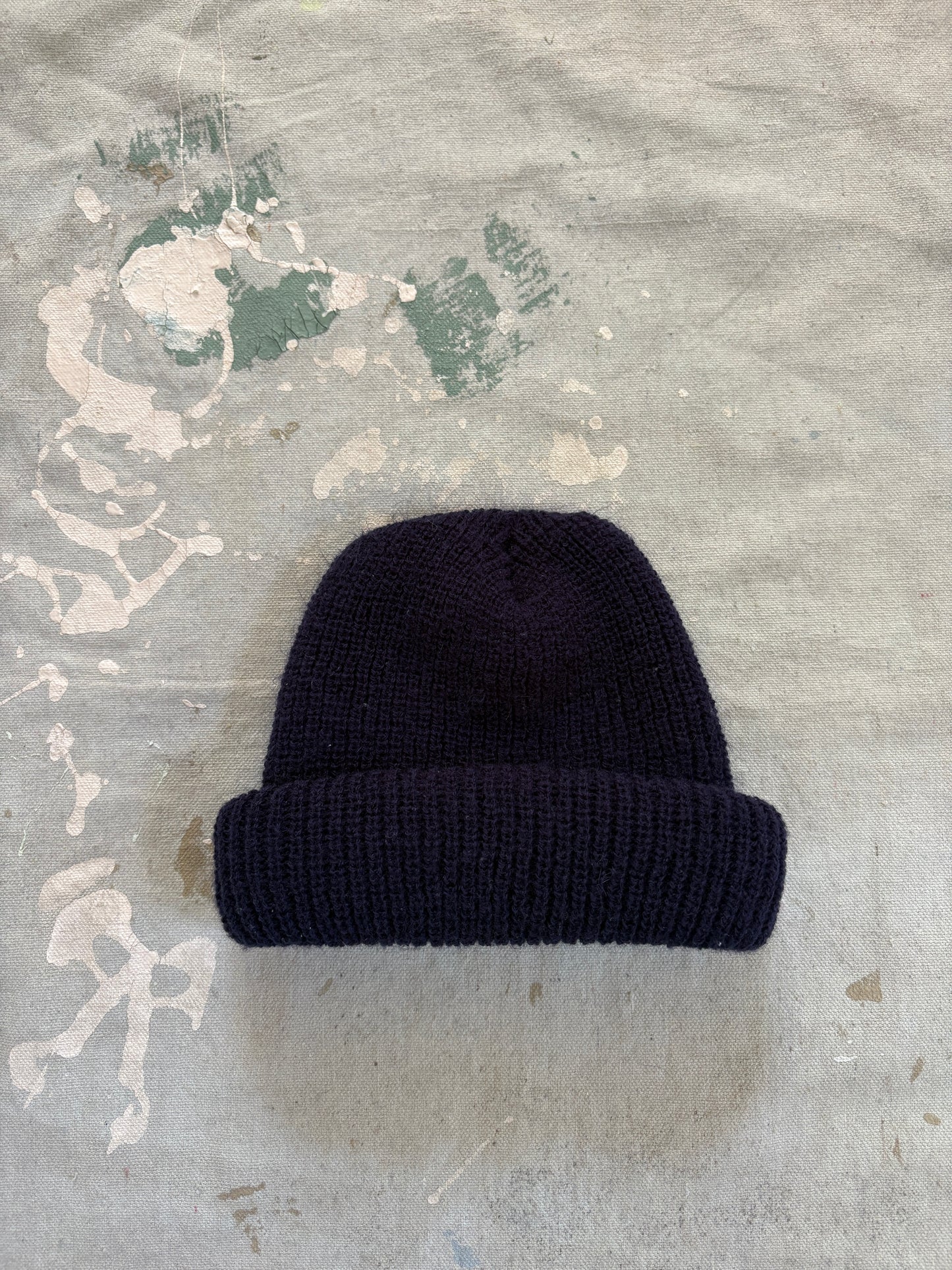 Vintage Navy Blue Watch Cap