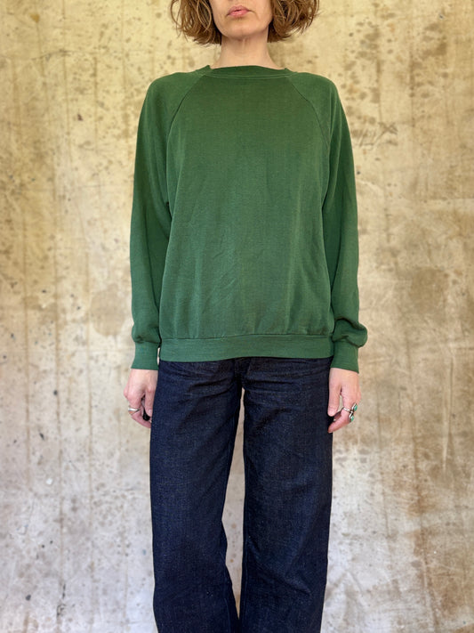 70s/80s Sportswear Blank Evergreen Sweatshirt