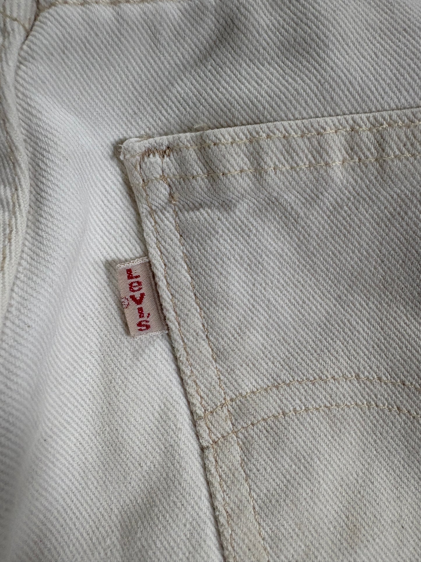 Vintage 80s Ecru Levi’s 505 Jeans