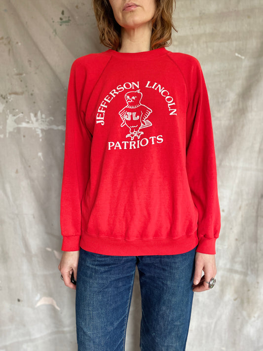 Vintage 80s Jefferson Lincoln Patriots Sweatshirt