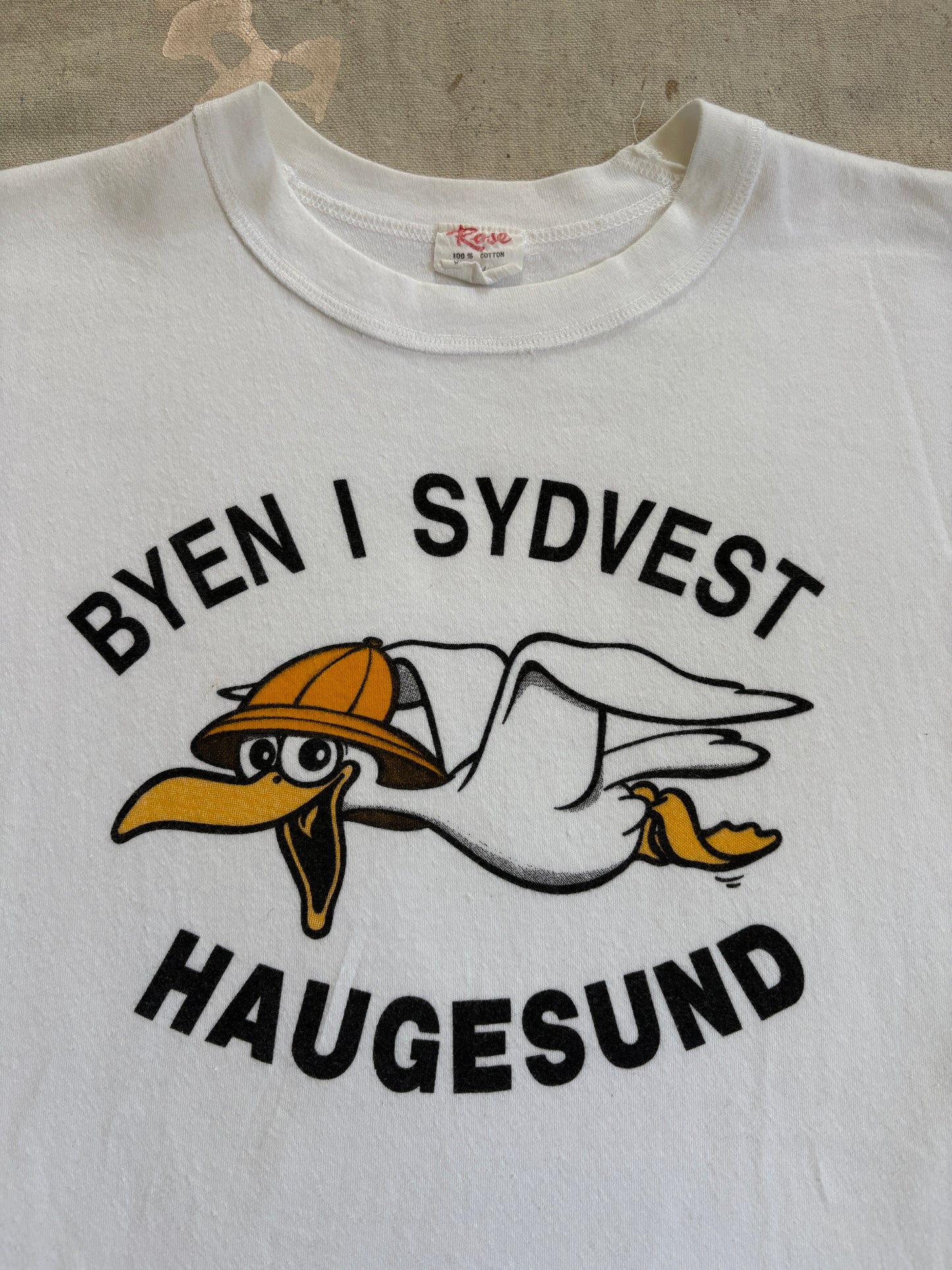 Vintage 90s Byen I Sydvest Haugesund The City In Southwest Haugesund Tee