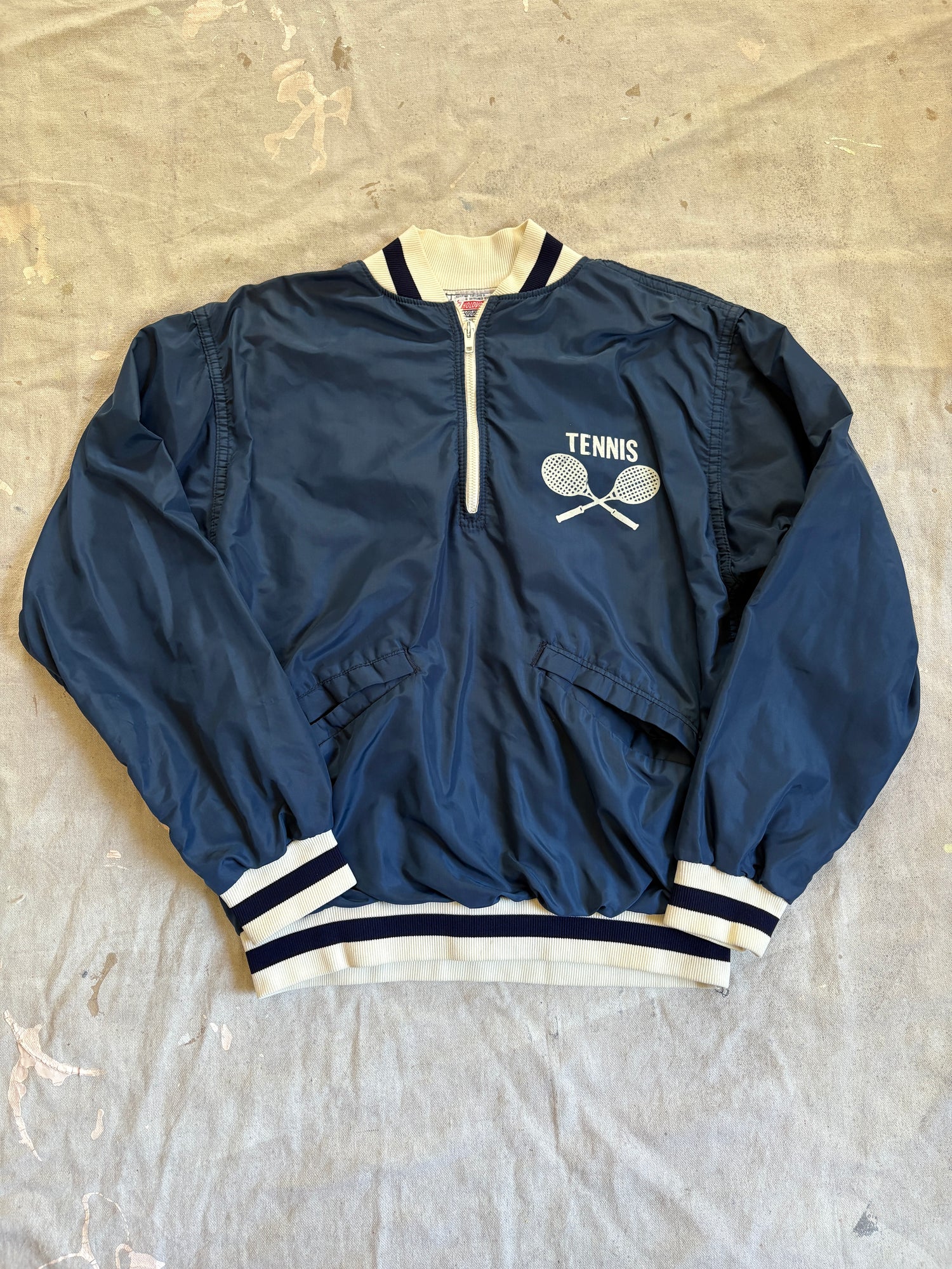 70s Russell Athletic Wellesley College Tennis Jacket – Double