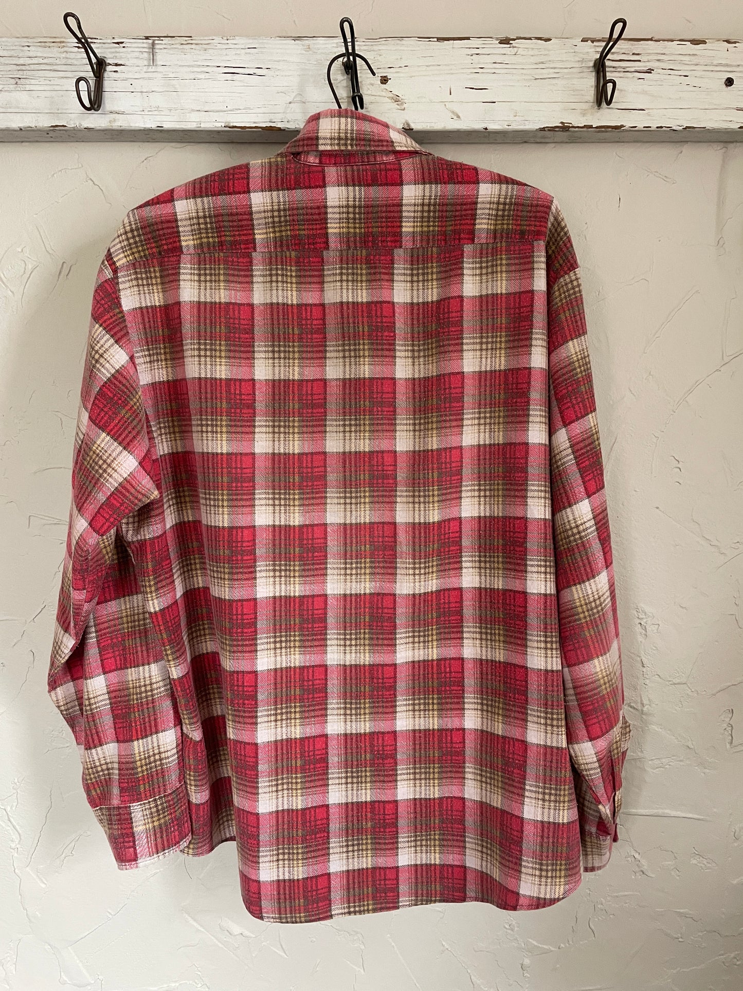 80s Plaid Flannel Shirt