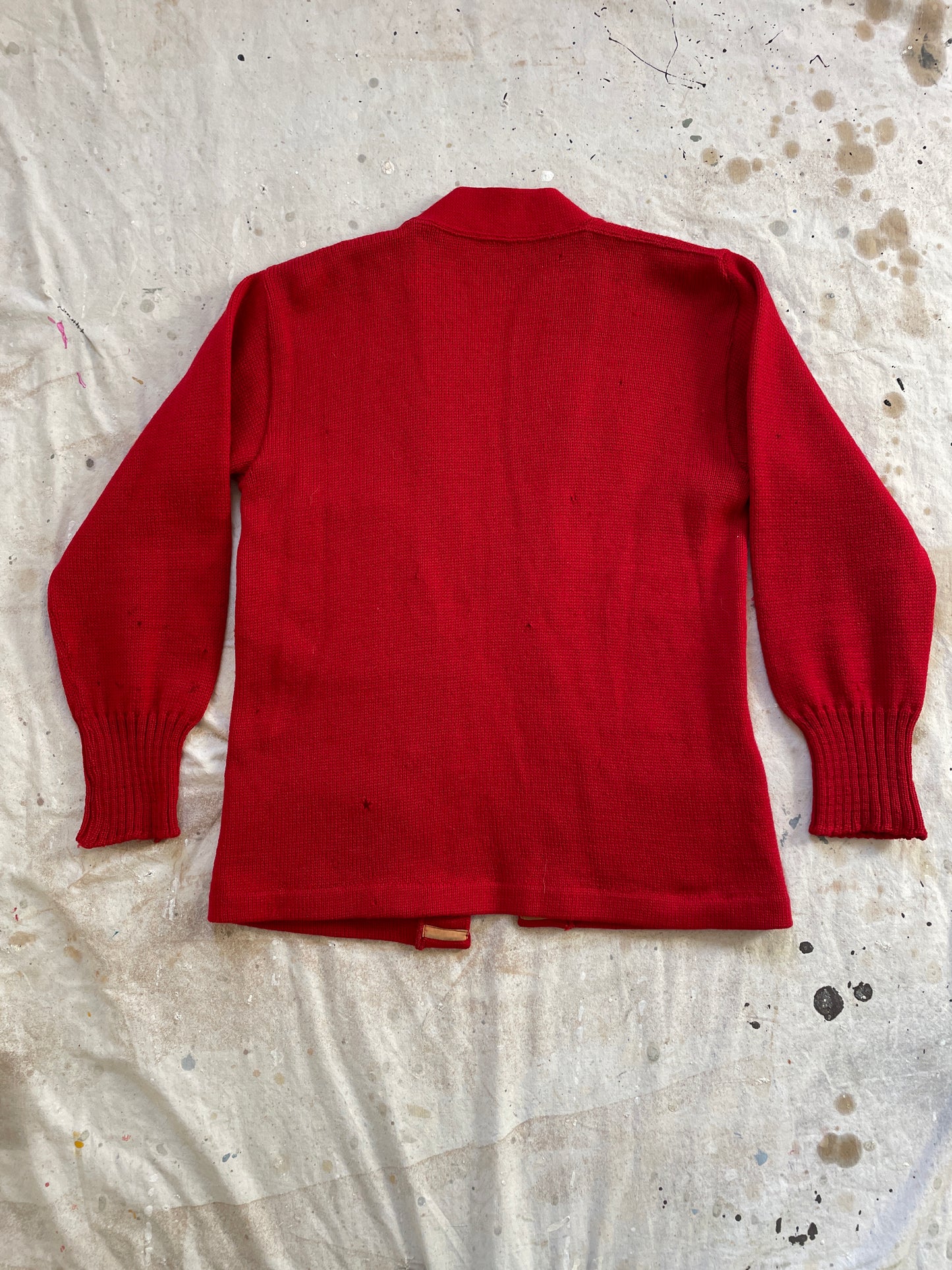 60s Red Letterman Sweater