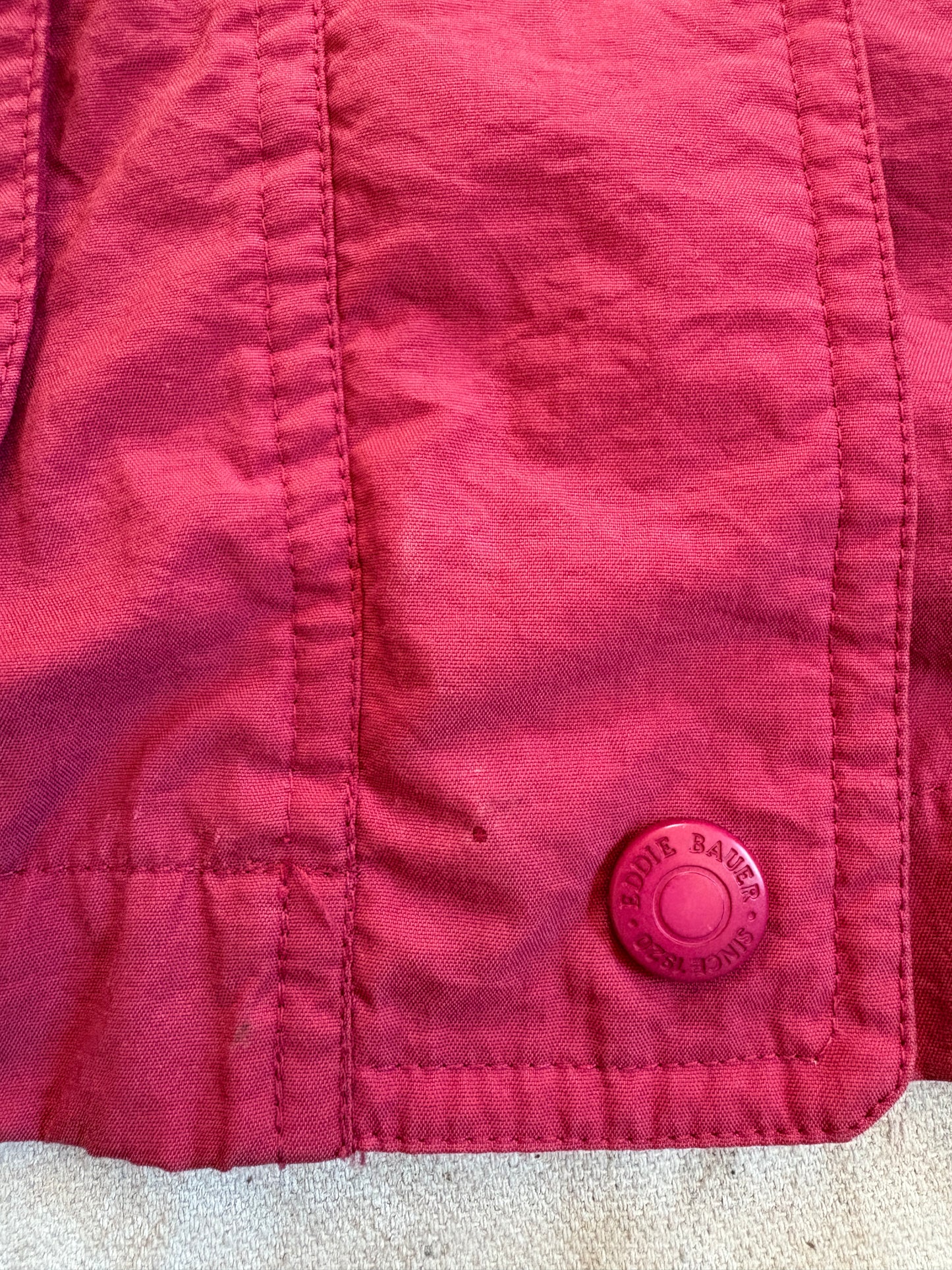 VIntage 80s Eddie Bauer Pink Wind Breaker Coat