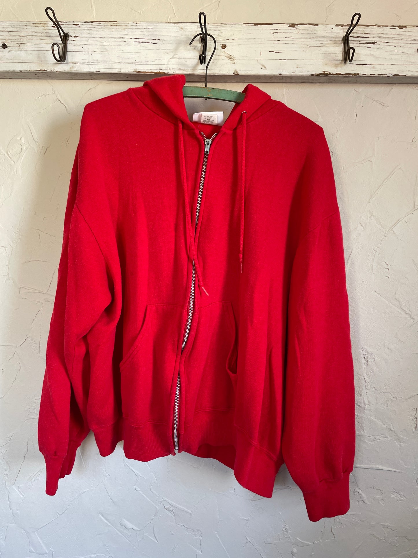 80s Blank Red Hoodie