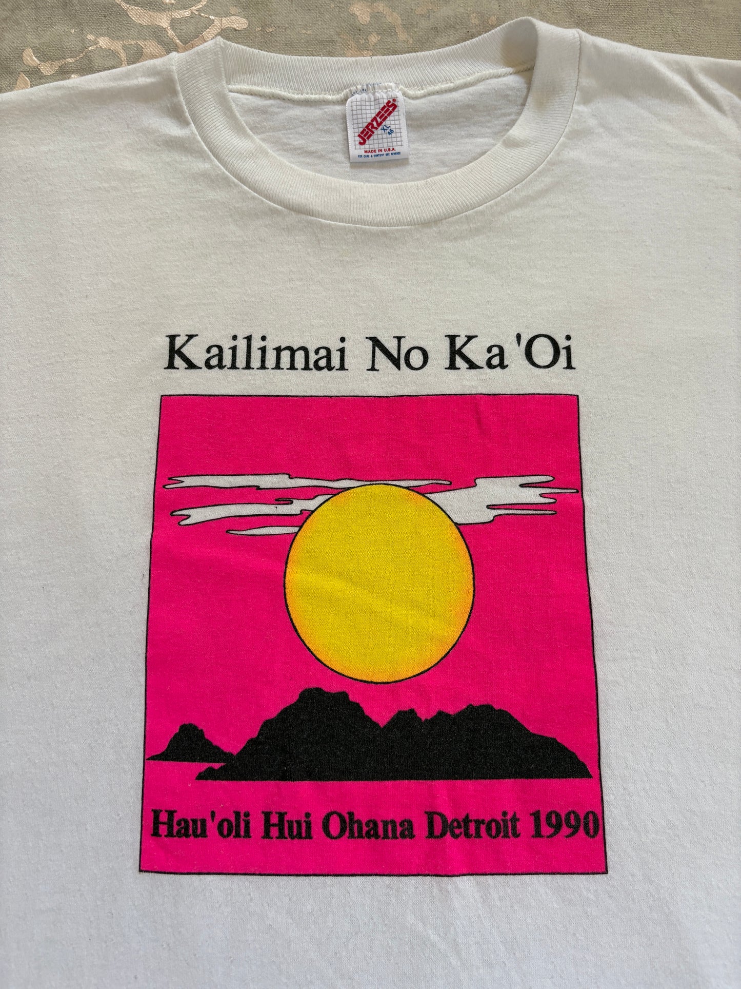 Vintage 80s/90s Kailimai No Ka'Oi Hau’oli Hui Ohana Detroit Tee