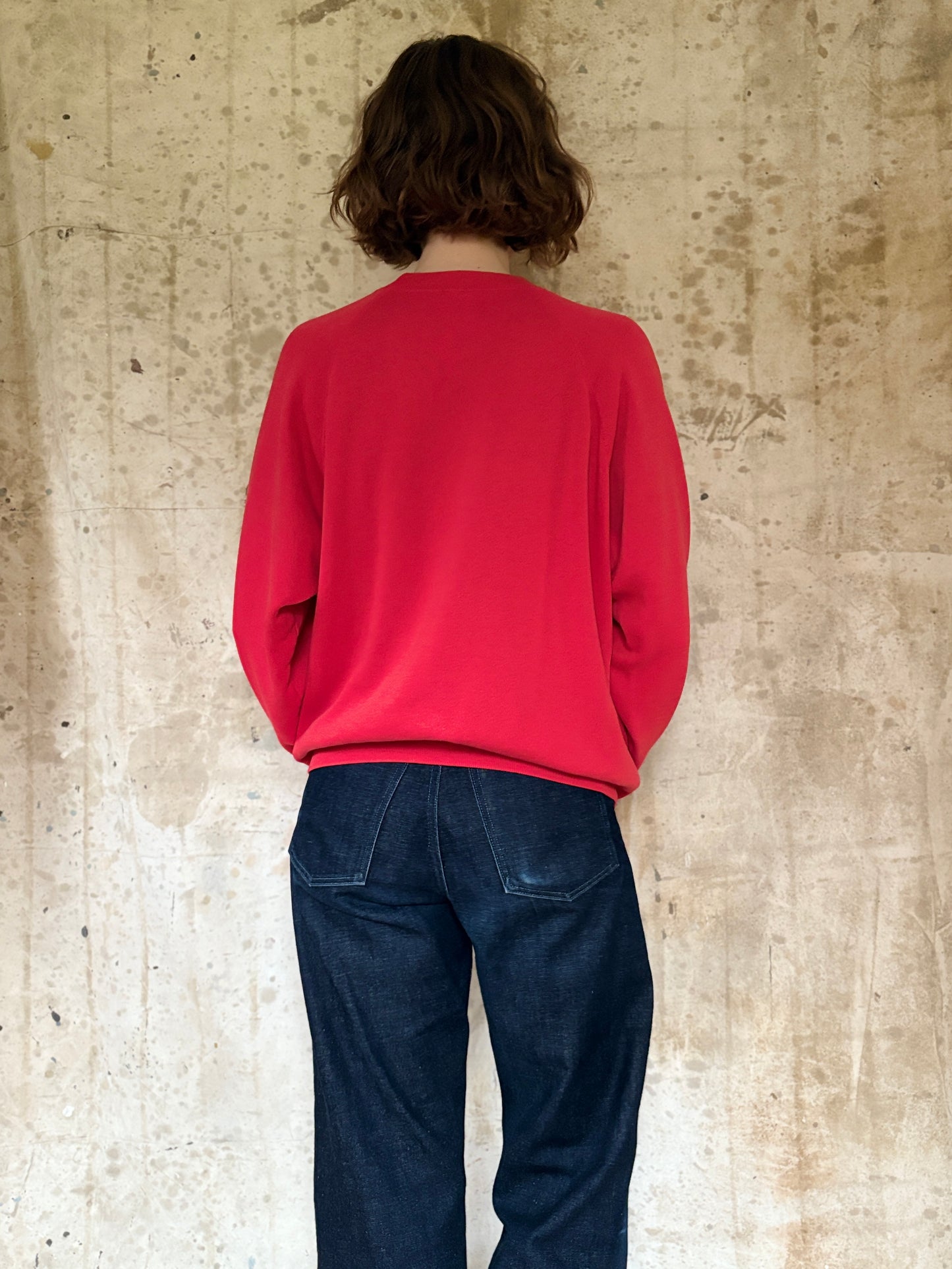 Vintage 80s Blank Red Sweatshirt
