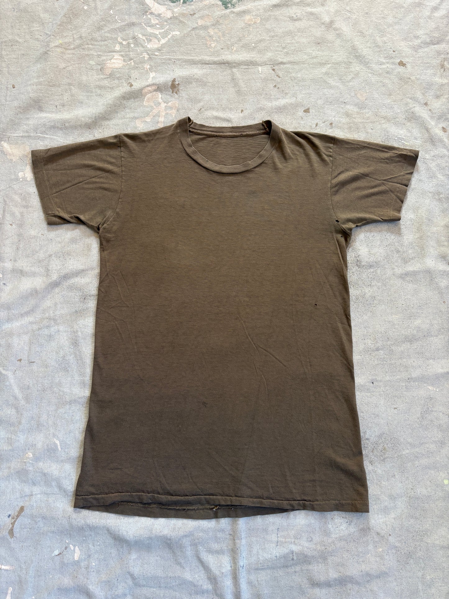 Vintage 80s Blank Brown Tee