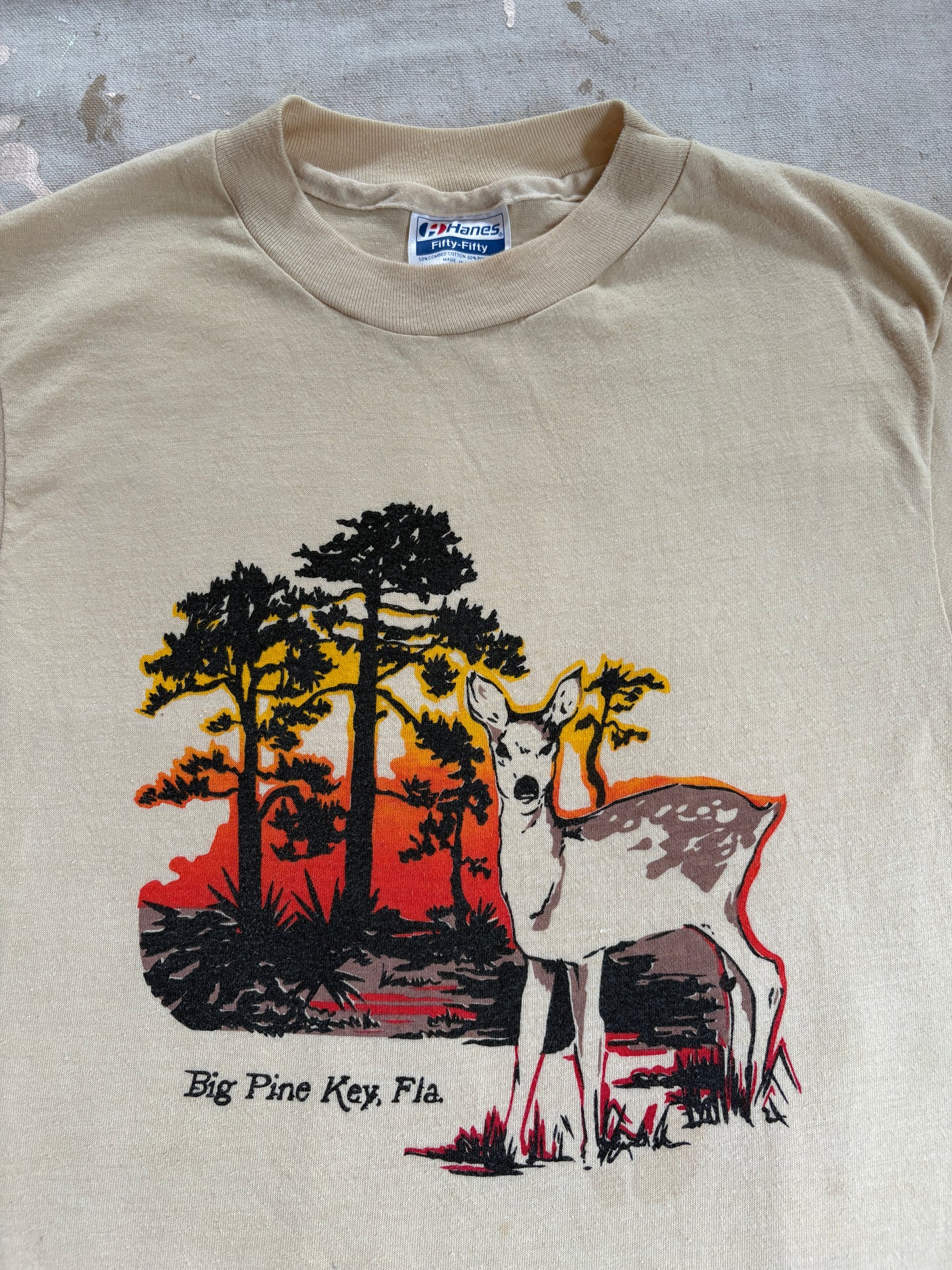 80s Big Pine Key, Florida Deer Tee