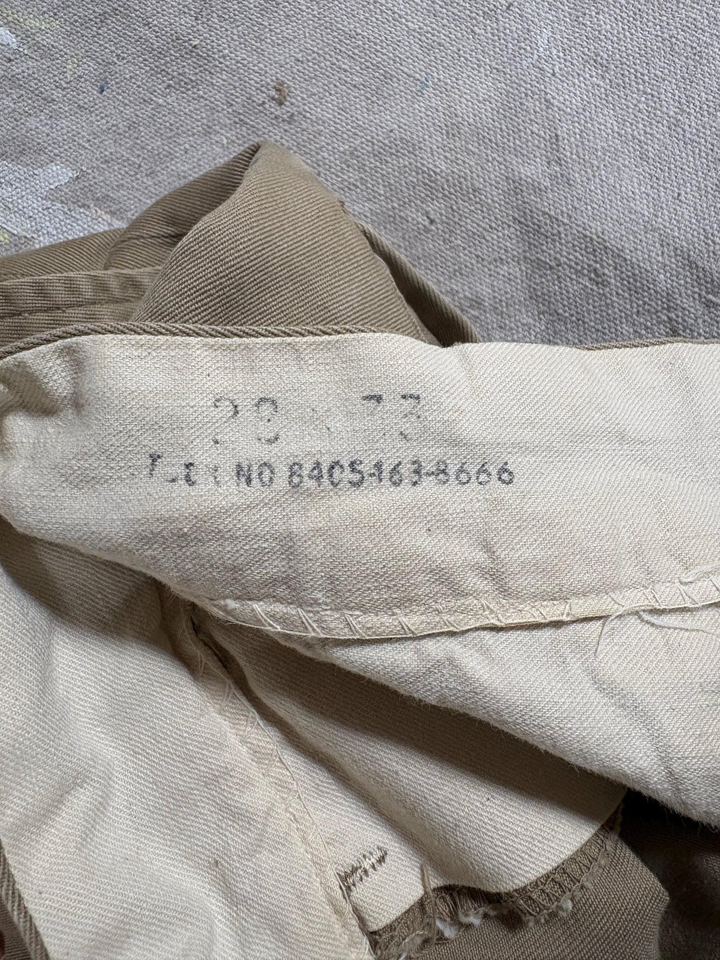 50s Military Khaki Trousers
