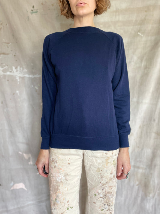 80s Blank Navy Blue Sweatshirt