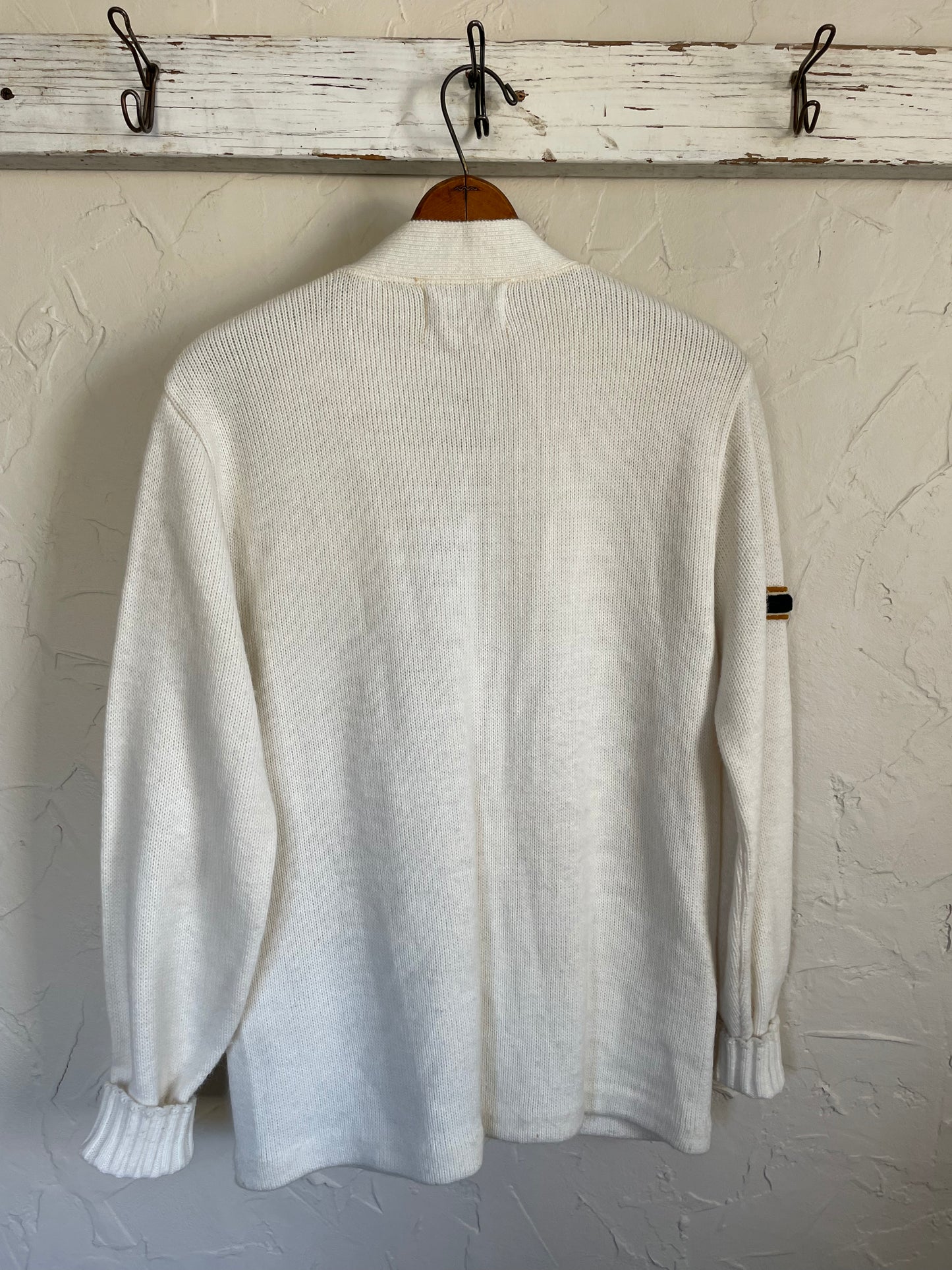 80s “C” White Varsity Sweater