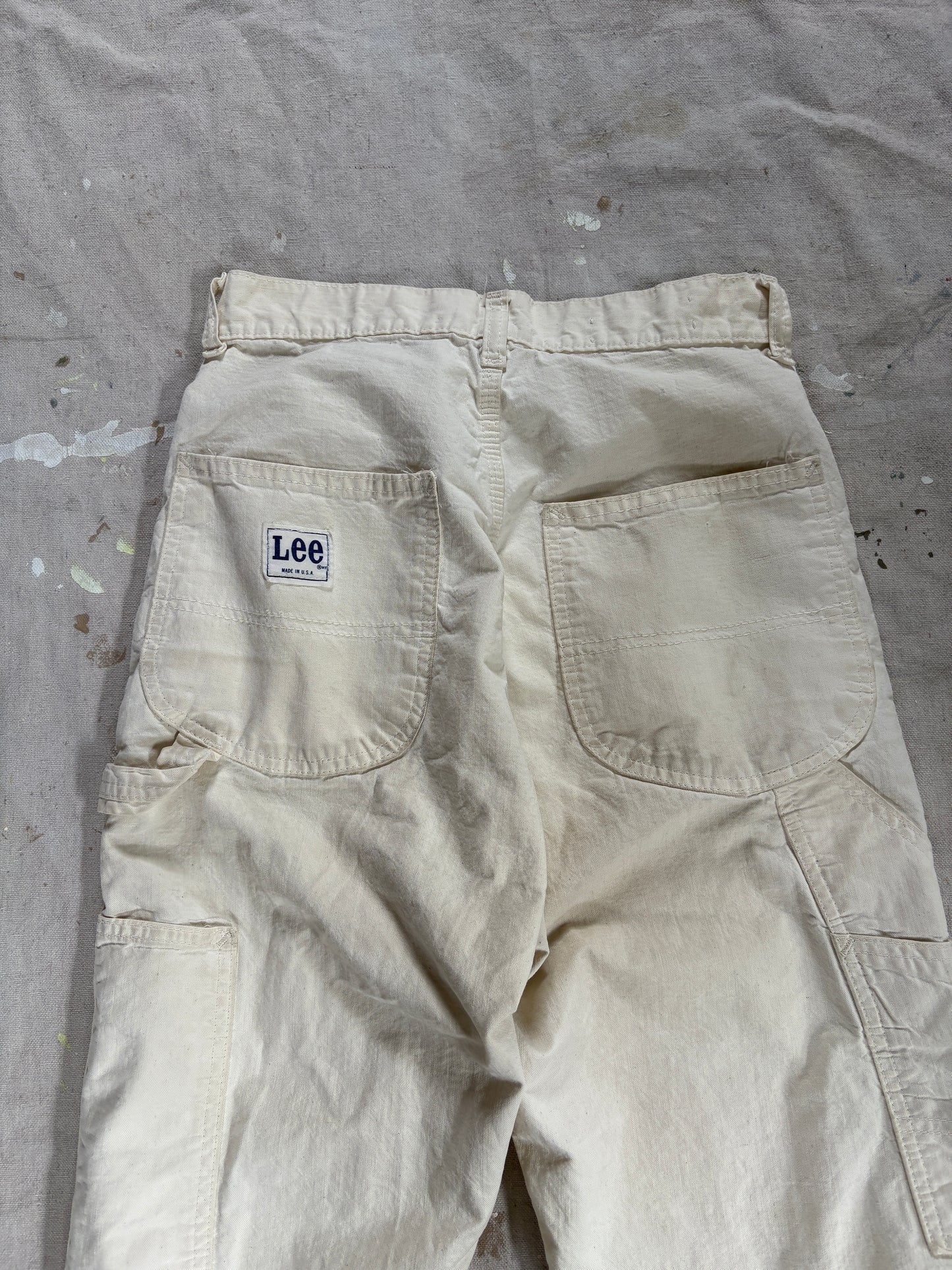 Vintage 70s Ecru Lee Painter Pants