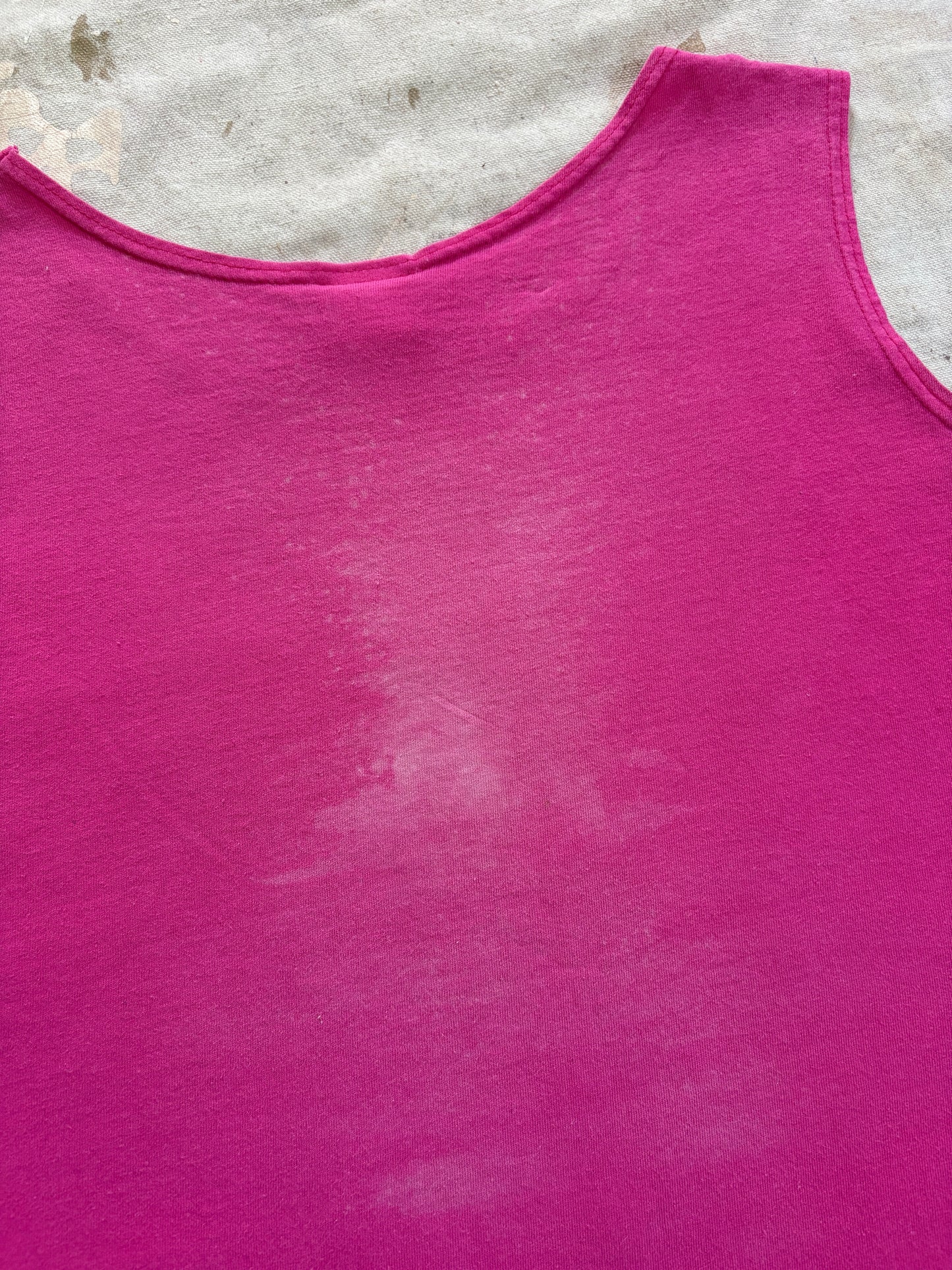 Vintage 90s Bright Pink Tank Top
