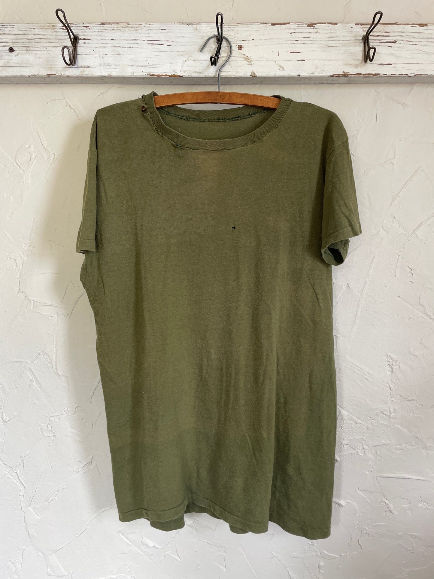 70s Blank Army Green Tee