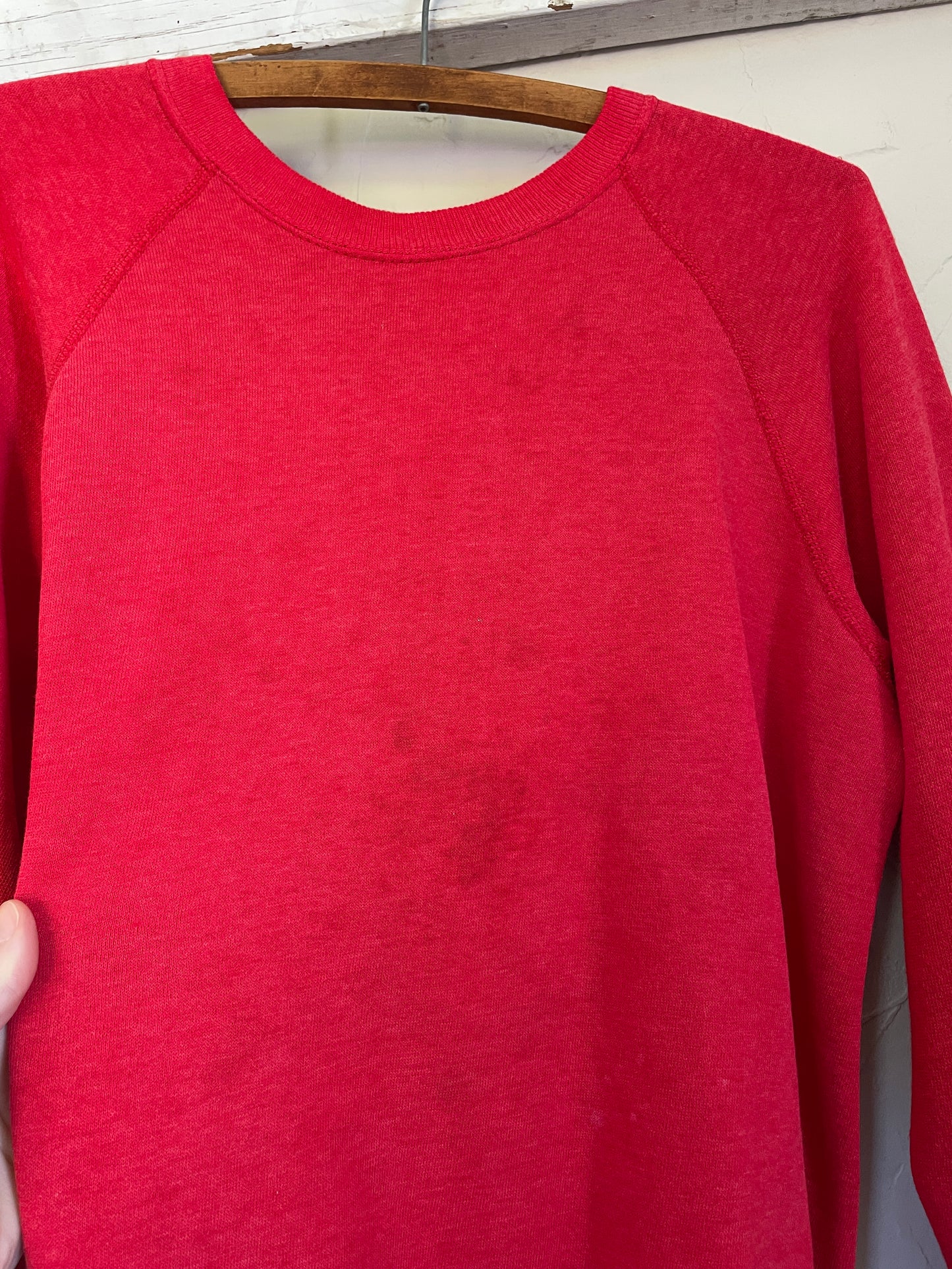 80s Blank Red Sweatshirt