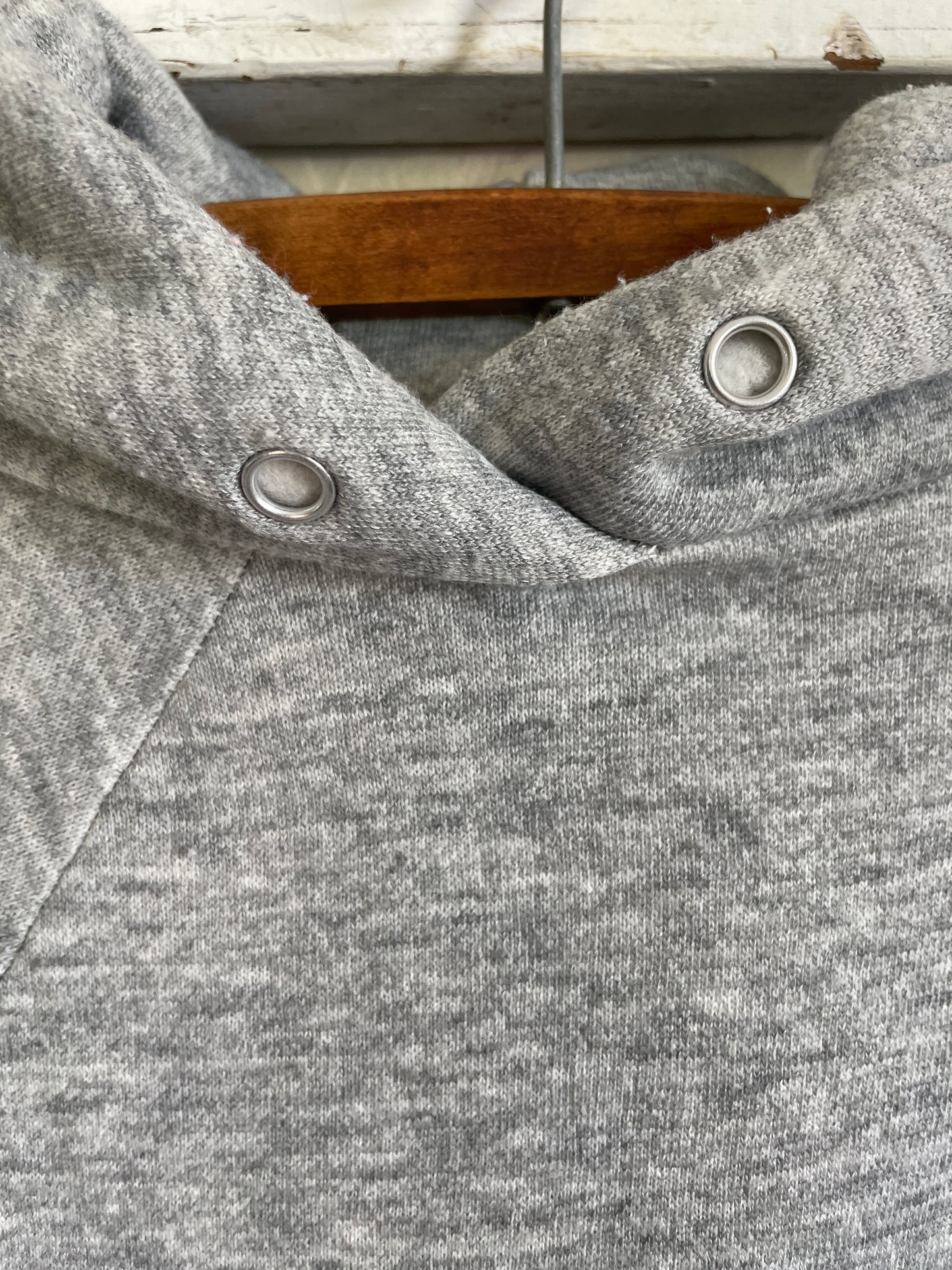 80s Heather Grey Blank Hoodie