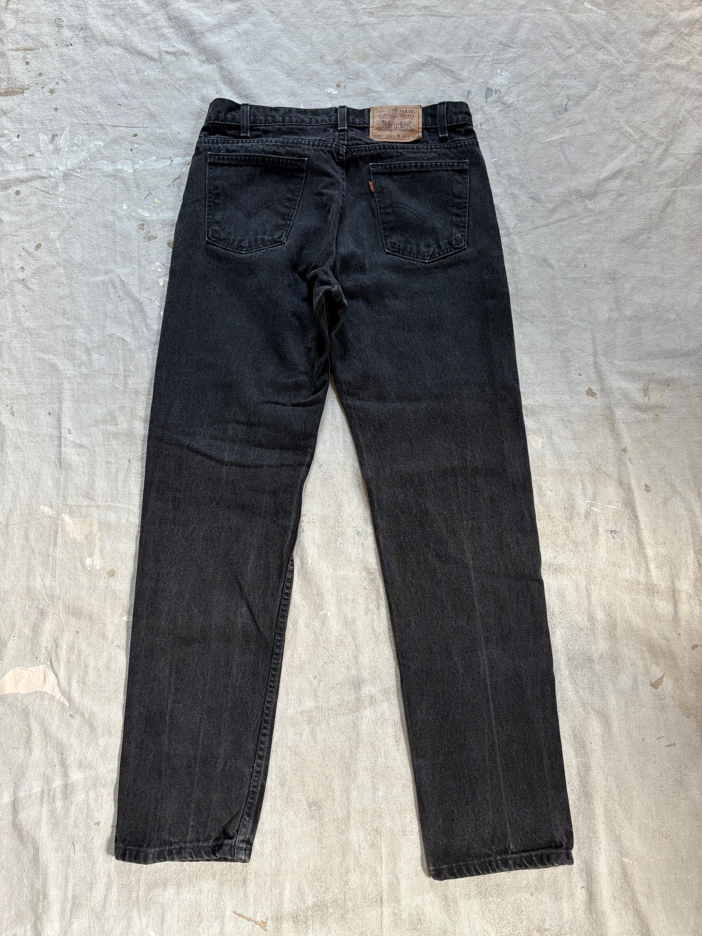90s Faded Black Levi’s 505 Jeans