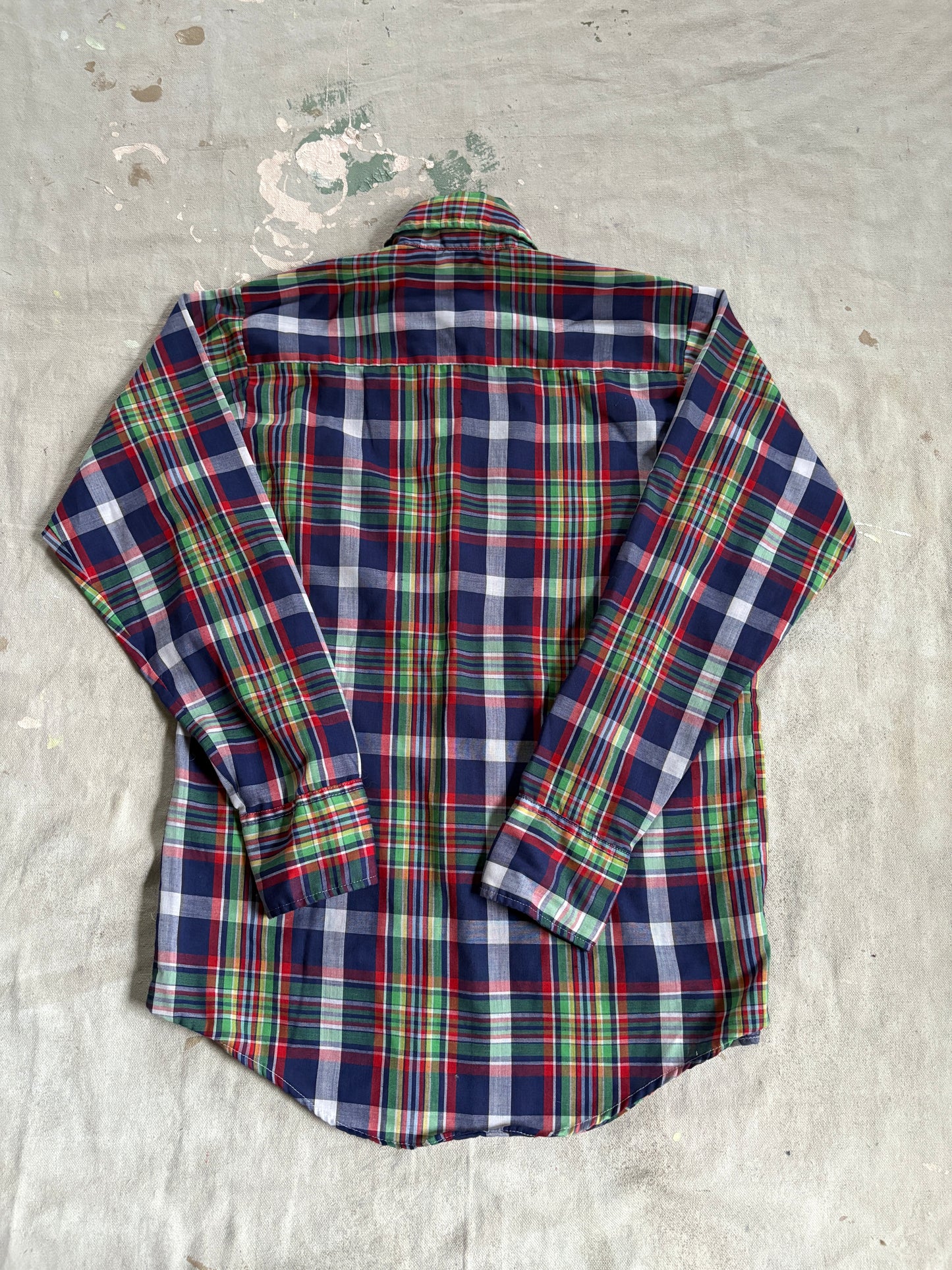 Vintage 80s Levi’s Plaid Button Down Shirt