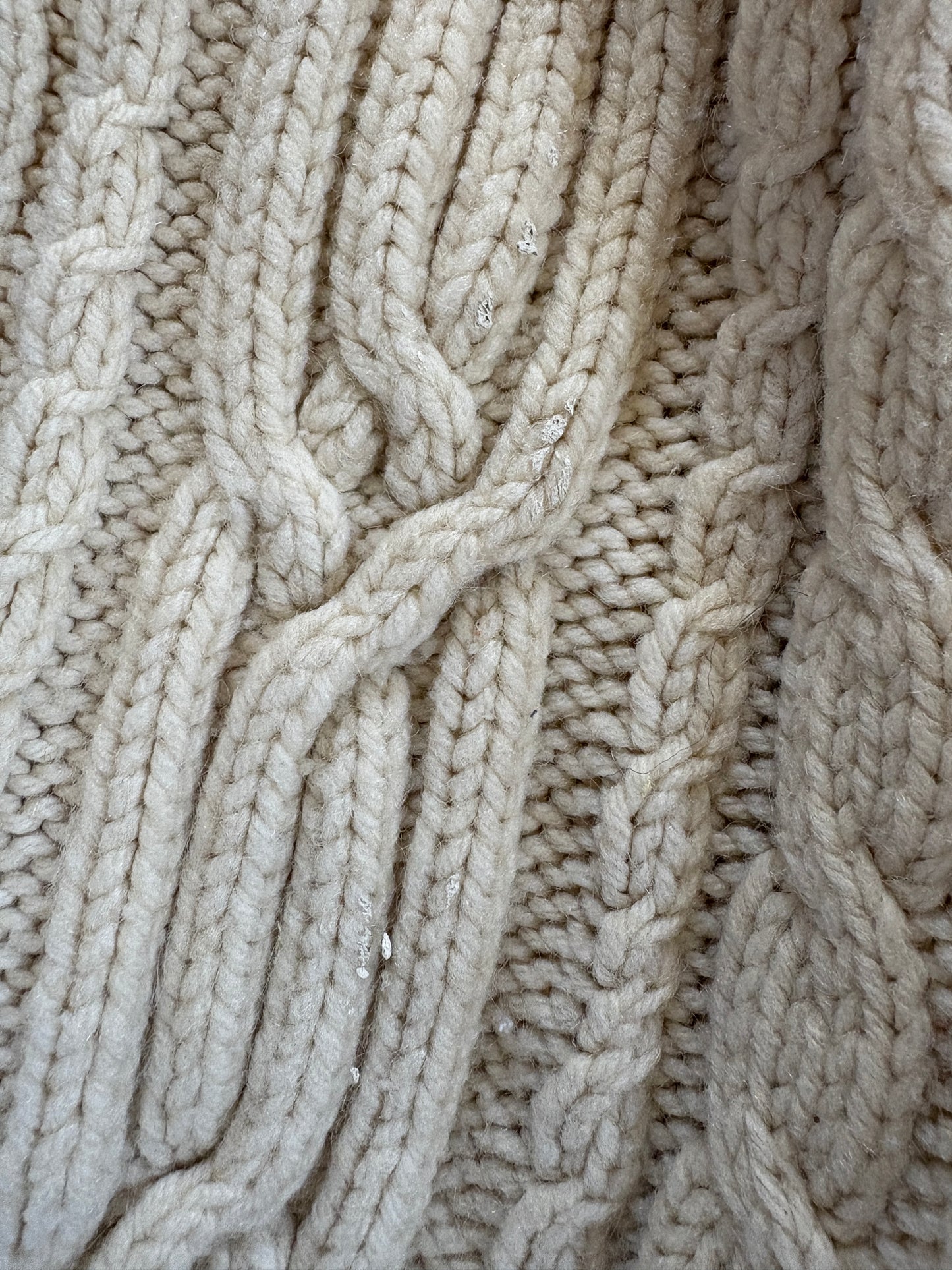 Vintage Fisherman Style Turtleneck Sweater
