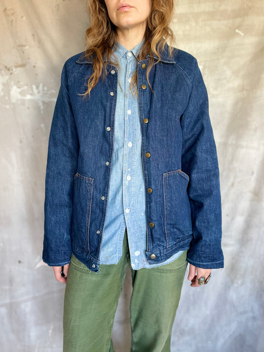 70s Blanket Lined Denim Jacket