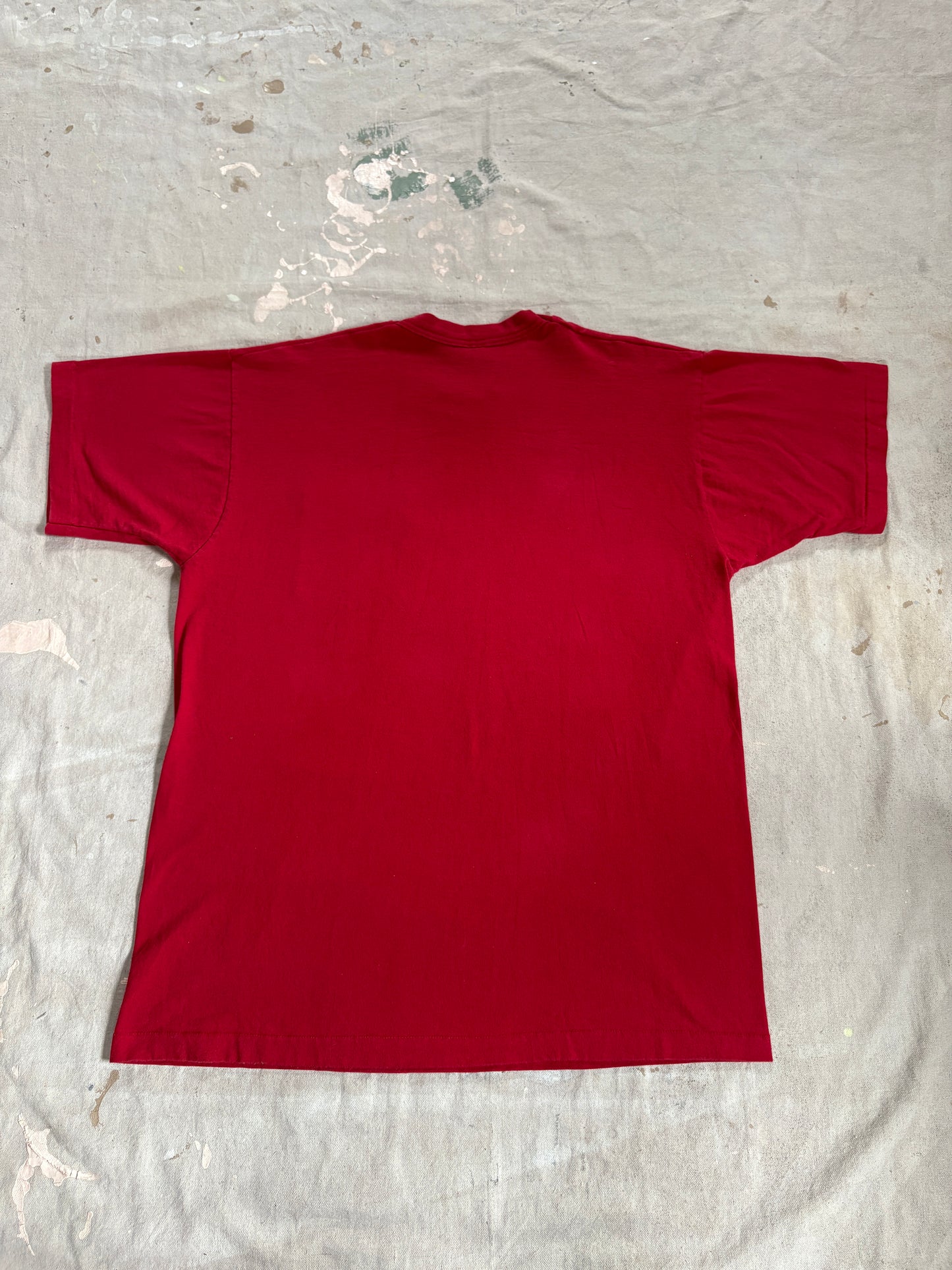 Vintage 80s/90s BVD Blank Maroon Pocket Tee