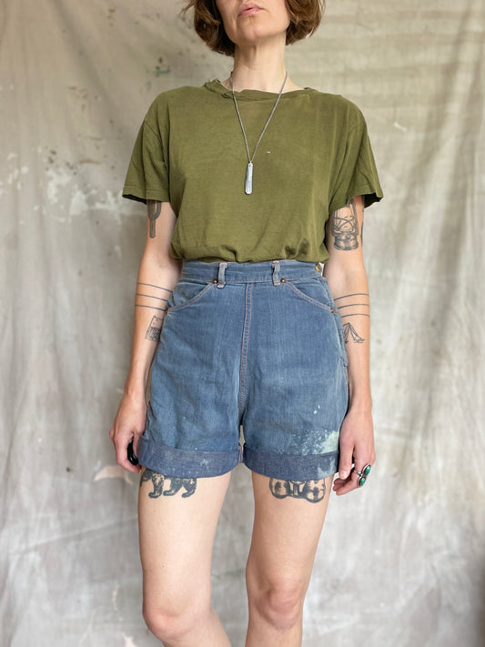 50s Side Zip Cut-Off Shorts