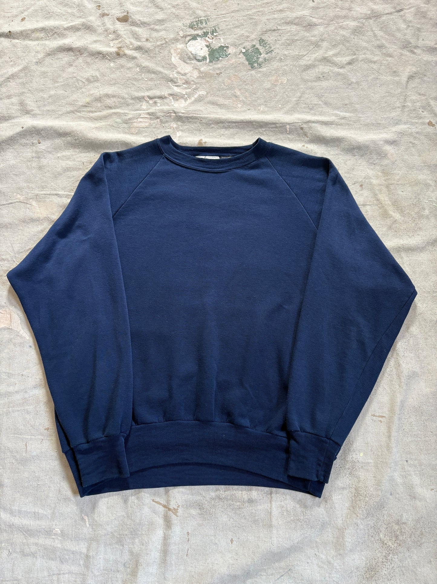 Vintage 90s Blank Navy Blue Sweatshirt