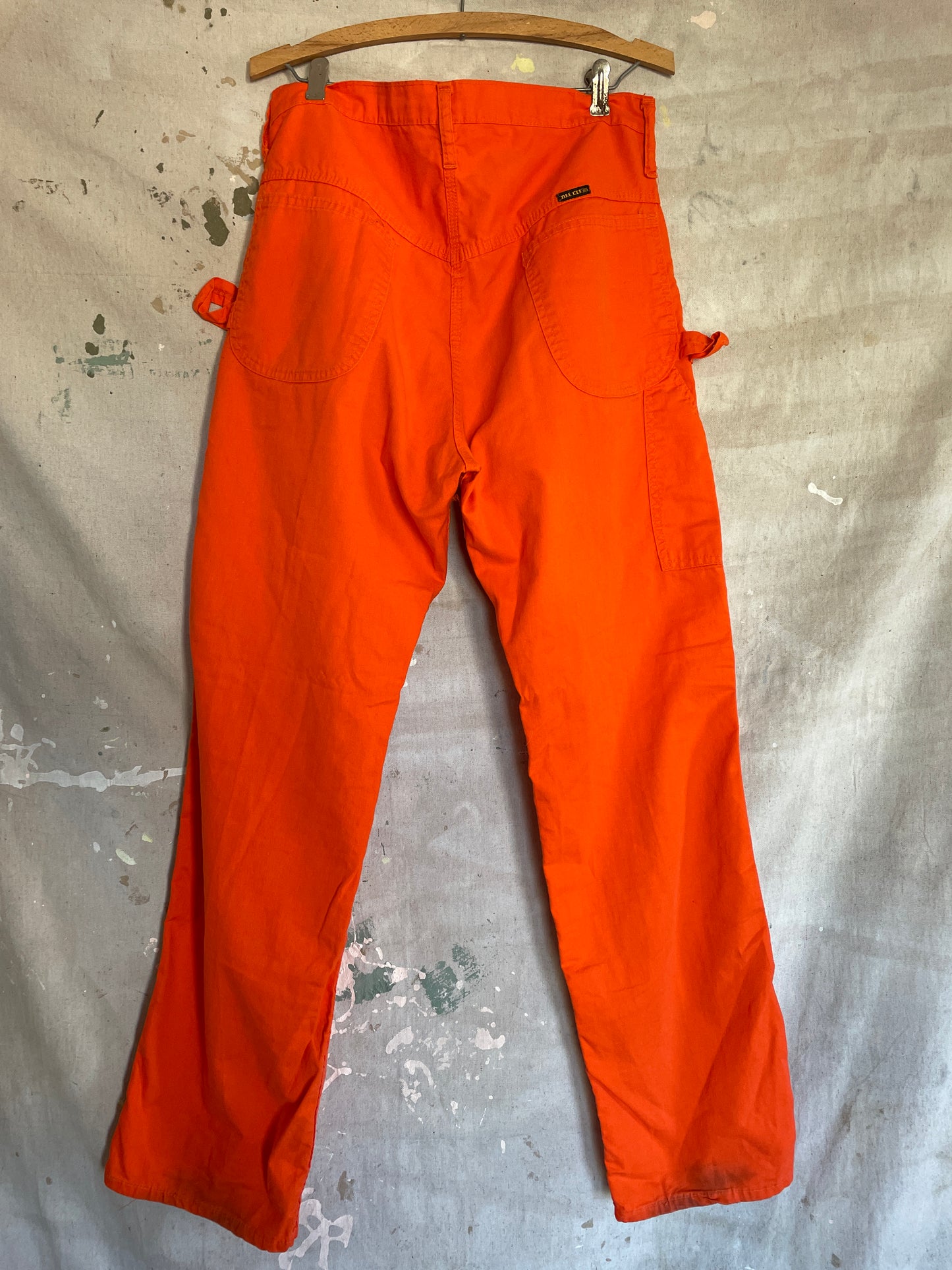 80s Safety Orange DeeCee Carpenter Pants