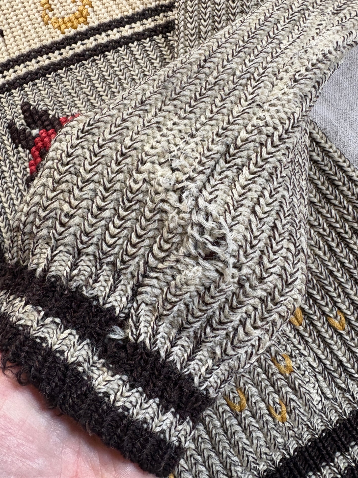 60s Horse Shawl Collar Sweater